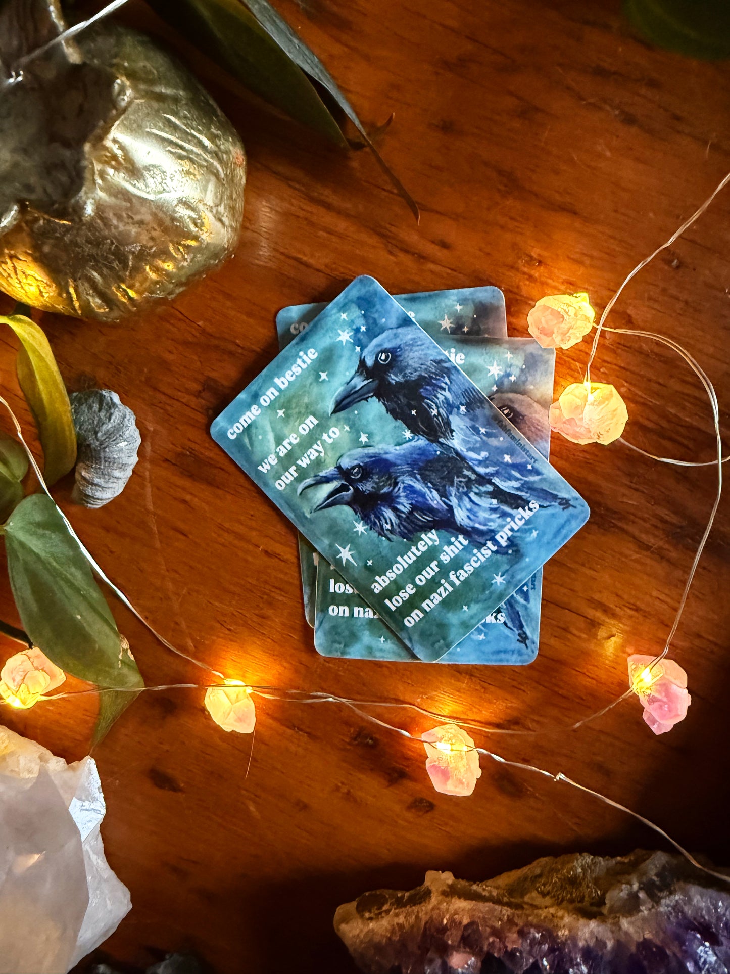 Come on bestie we are on our way to absolutely lose our shit on n*zi fascist pricks: feminist sticker