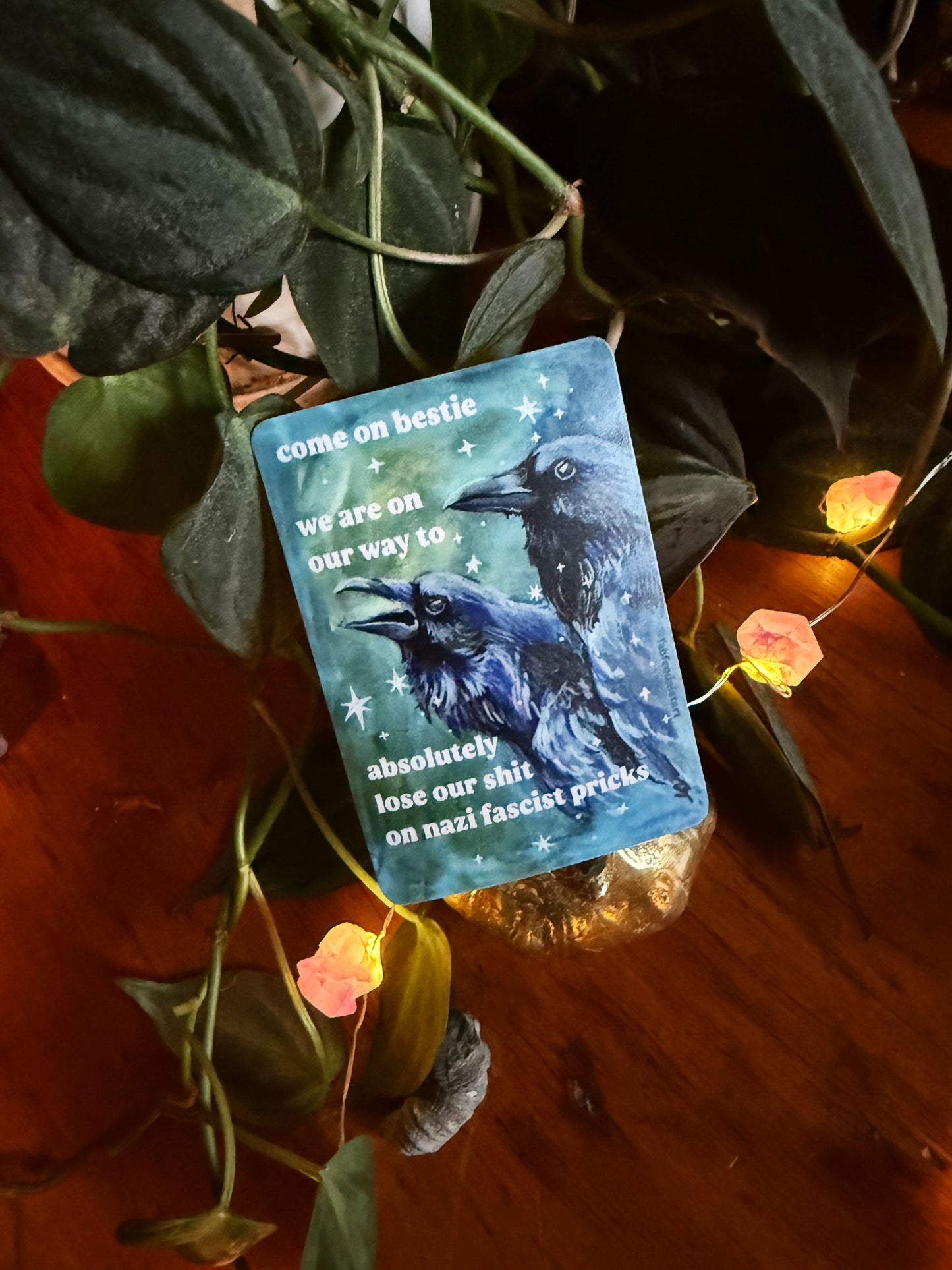 Come on bestie we are on our way to absolutely lose our shit on n*zi fascist pricks: feminist sticker