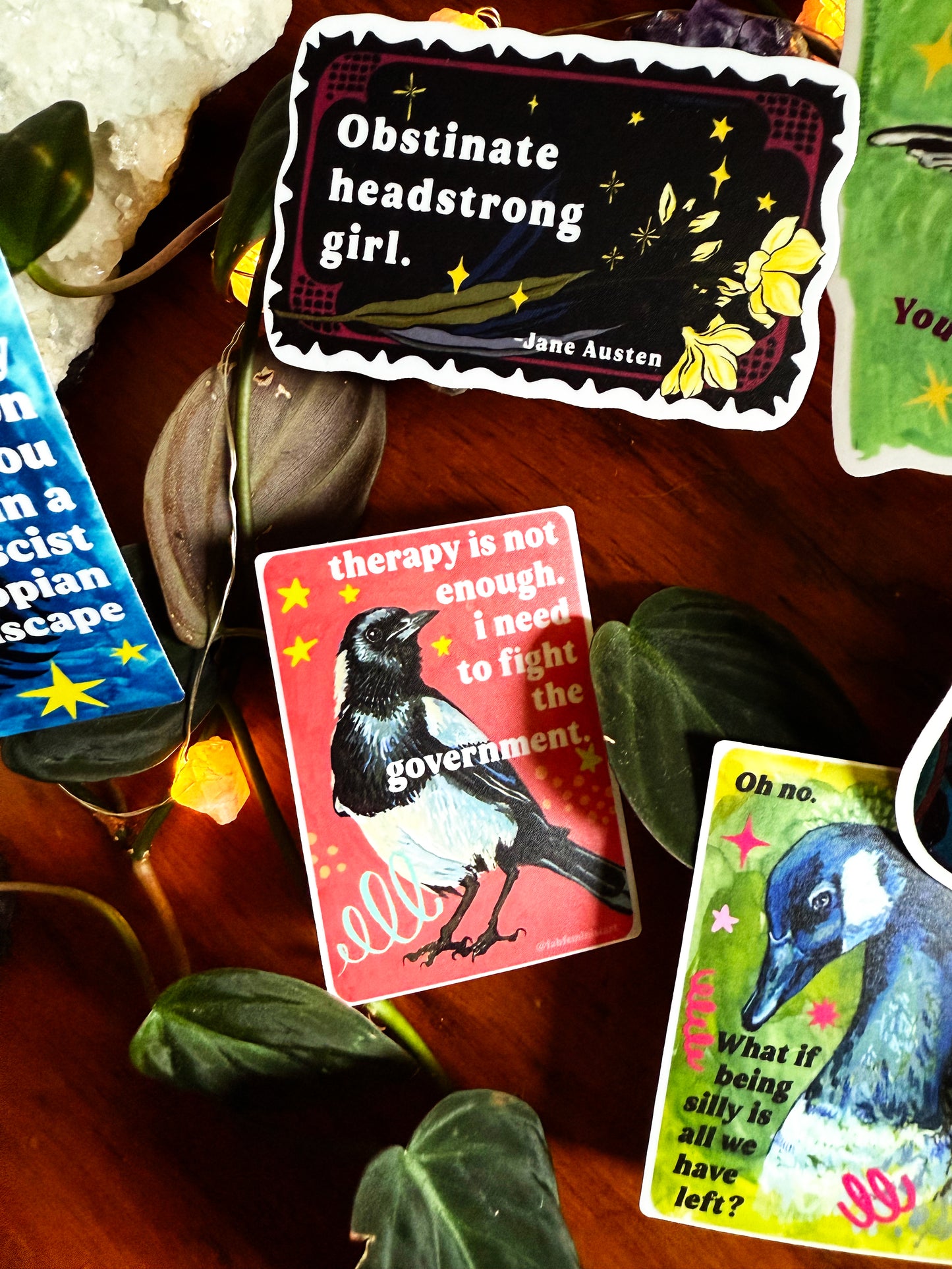 Therapy Is Not Enough I Need To Fight The Government: Feminist Sticker