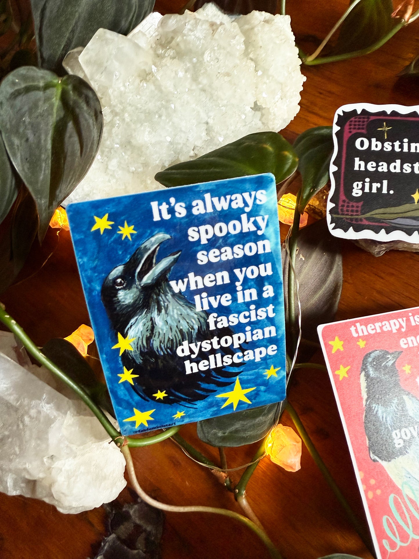 It's always spooky season: feminist sticker