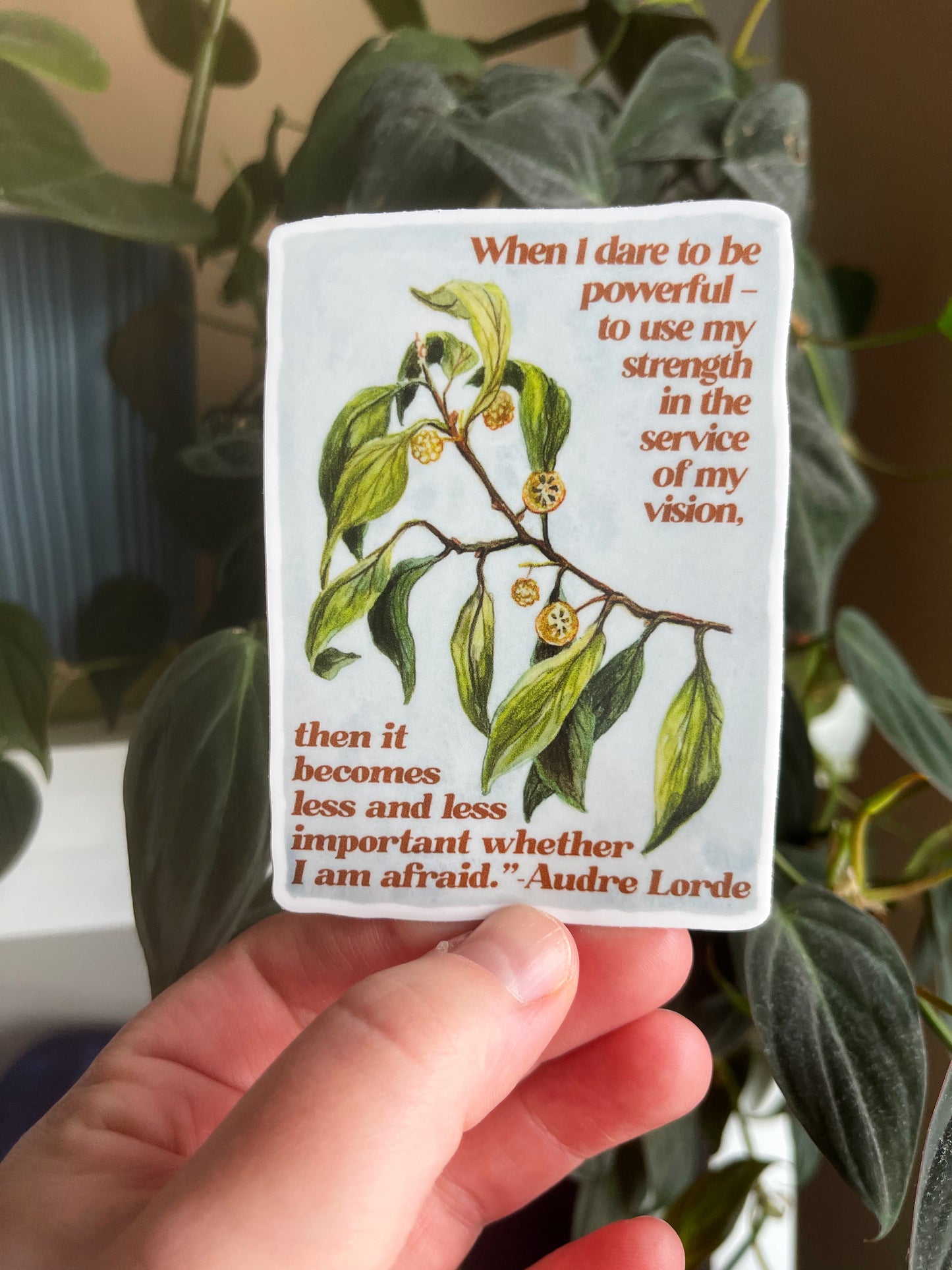 When I dare to be powerful, Audre Lorde: Feminist Laptop Sticker