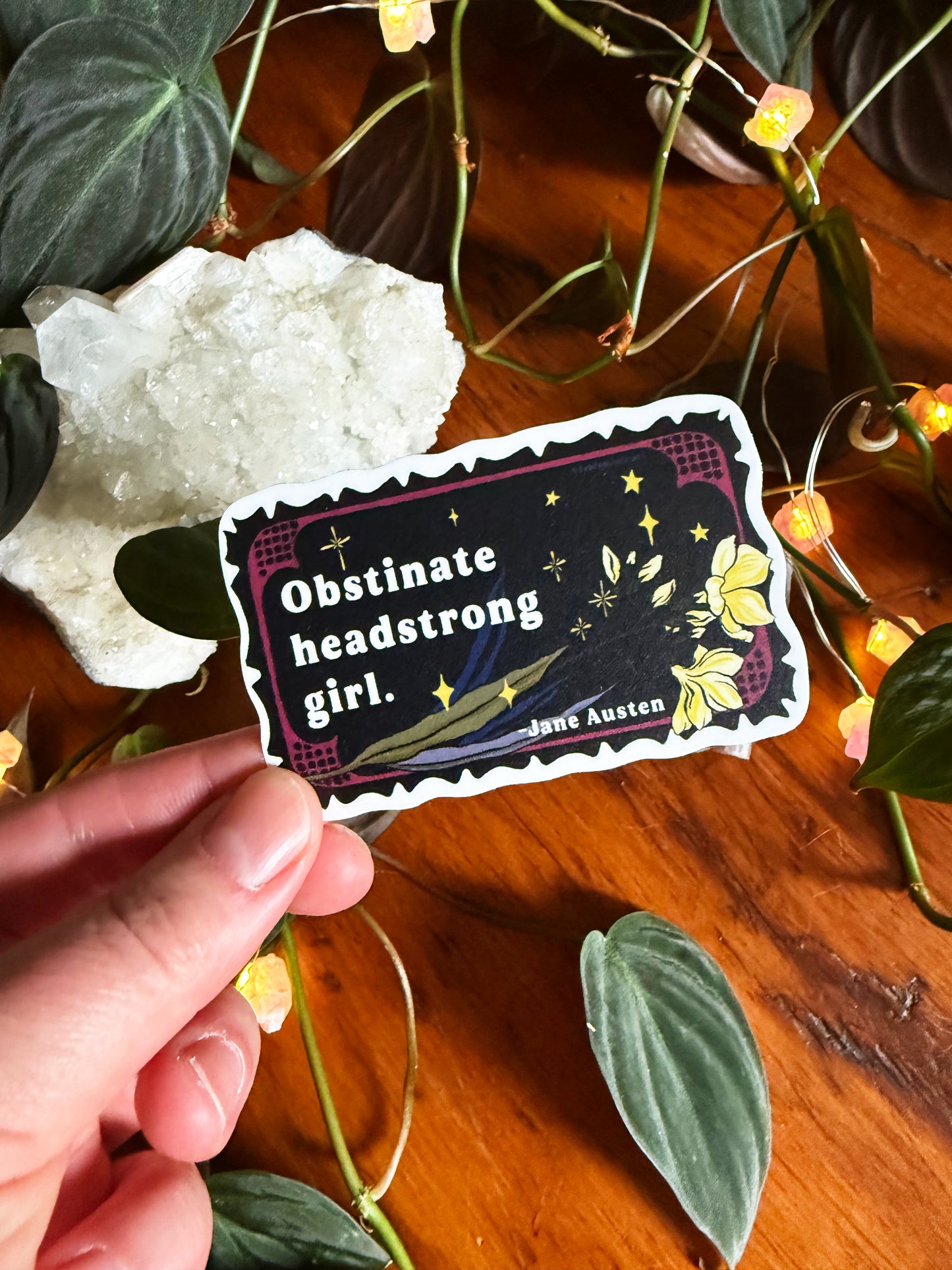 Obstinate Headstrong Girl, Jane Austen: Feminist sticker