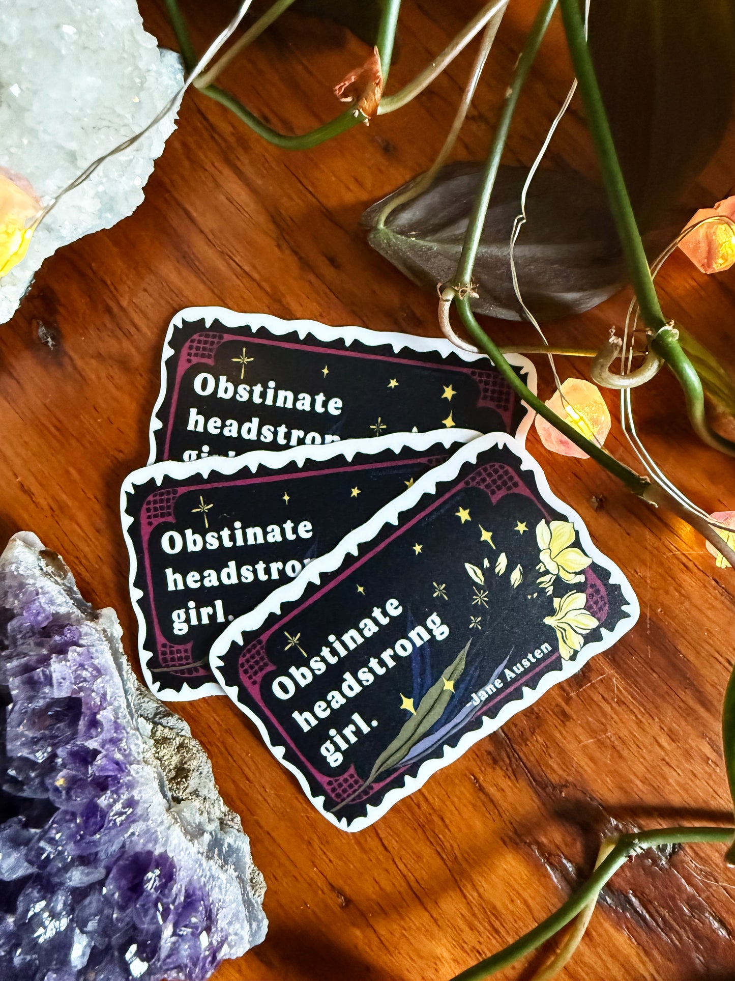 Obstinate Headstrong Girl, Jane Austen: Feminist sticker