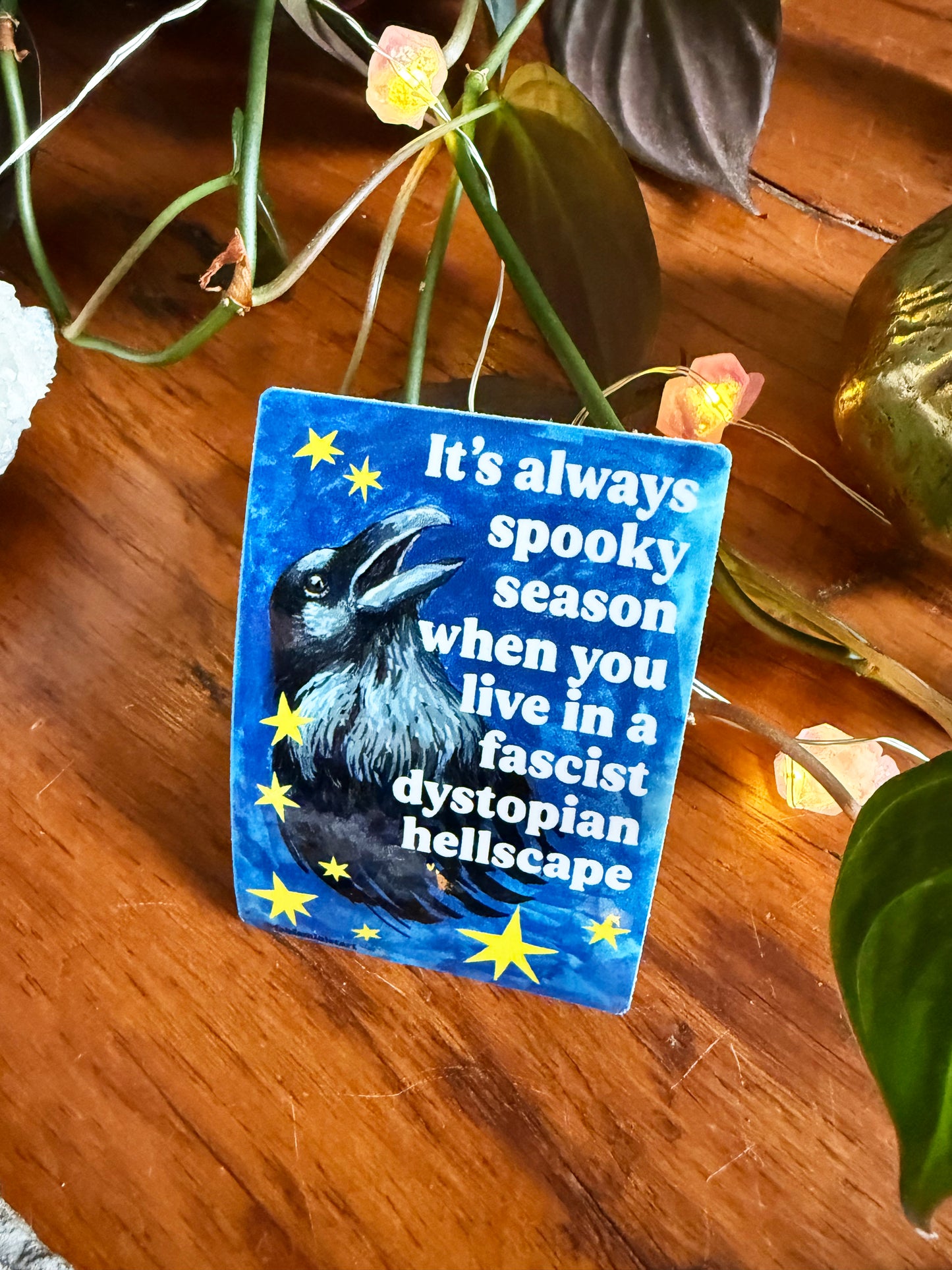 It's always spooky season: feminist sticker