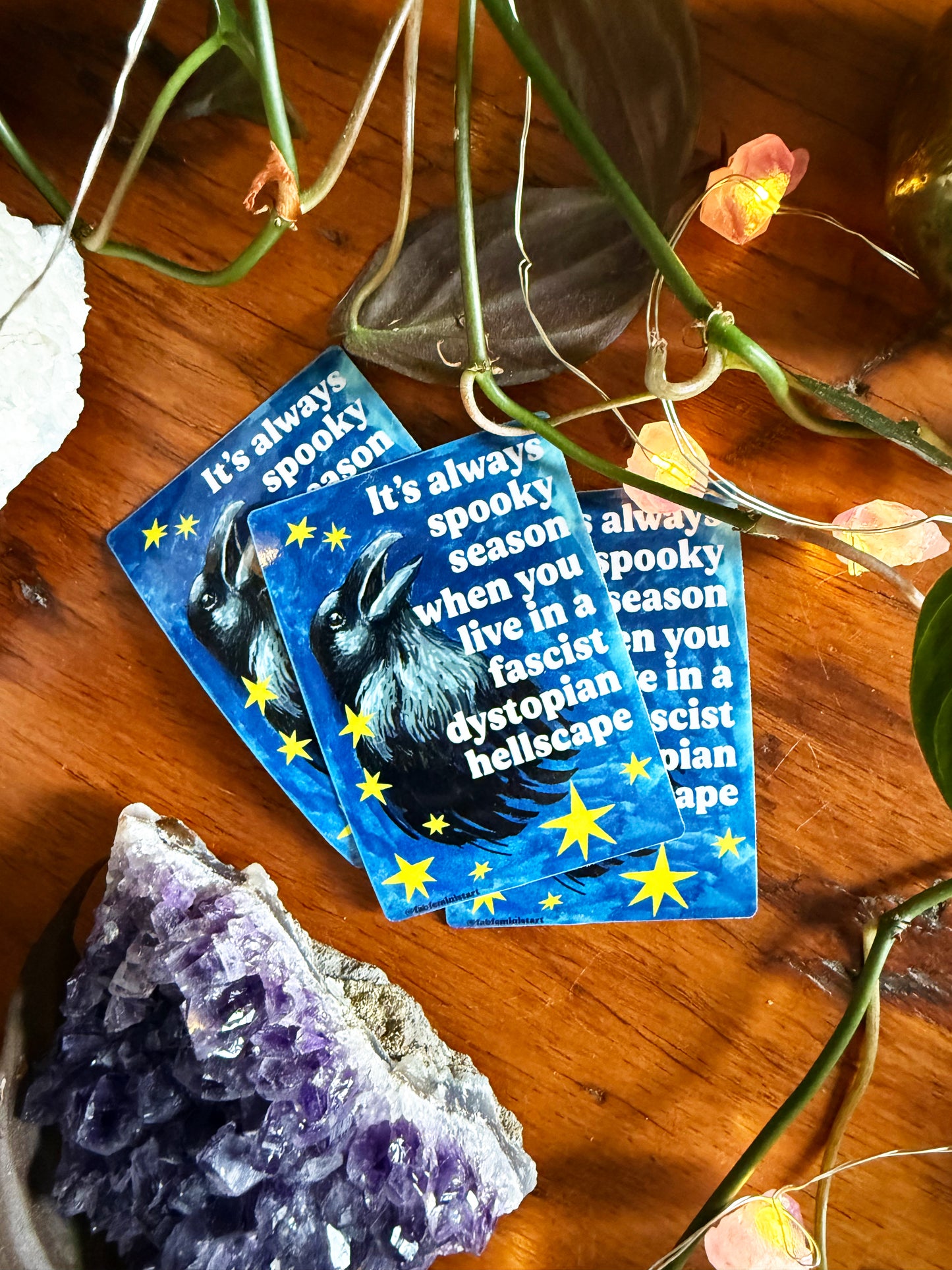 It's always spooky season: feminist sticker