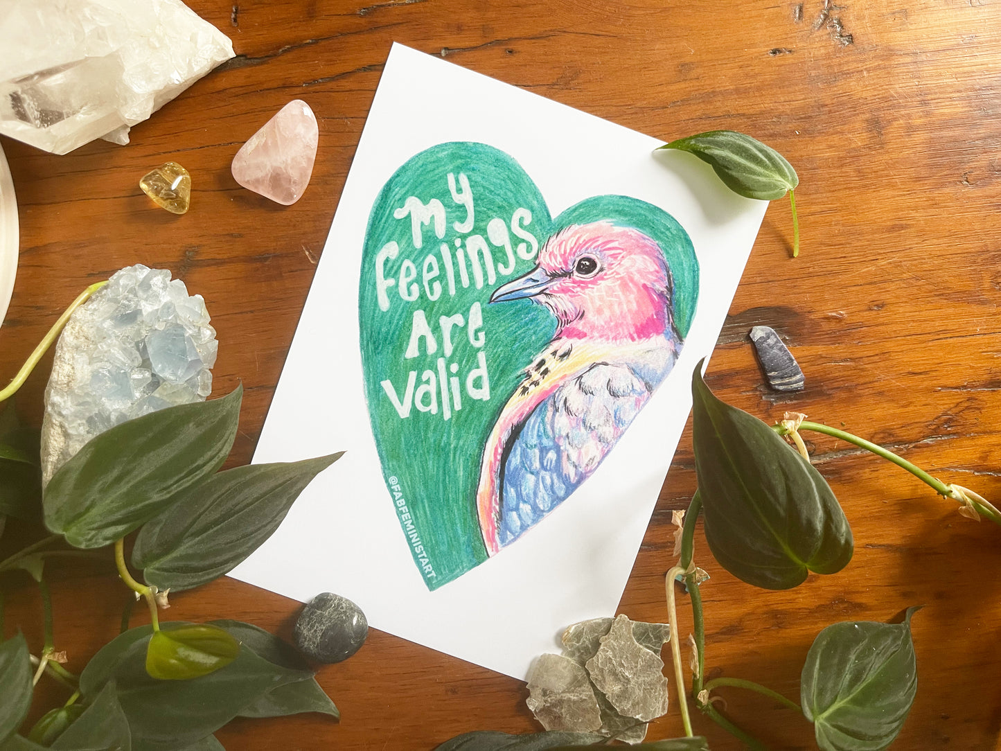 My Feelings Are Valid: Mental Health Art Print