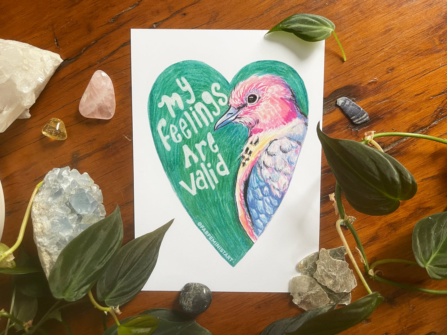 My Feelings Are Valid: Mental Health Art Print