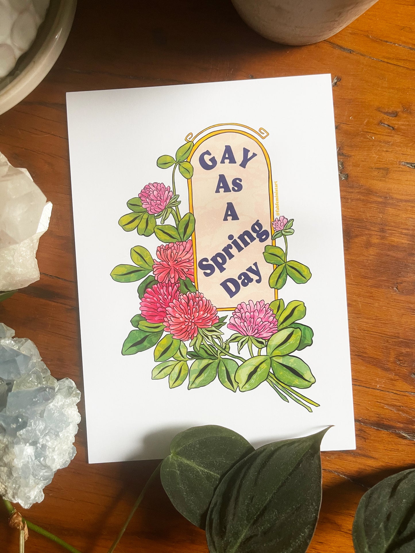 Gay As A Spring Day: Gay Pride Poster