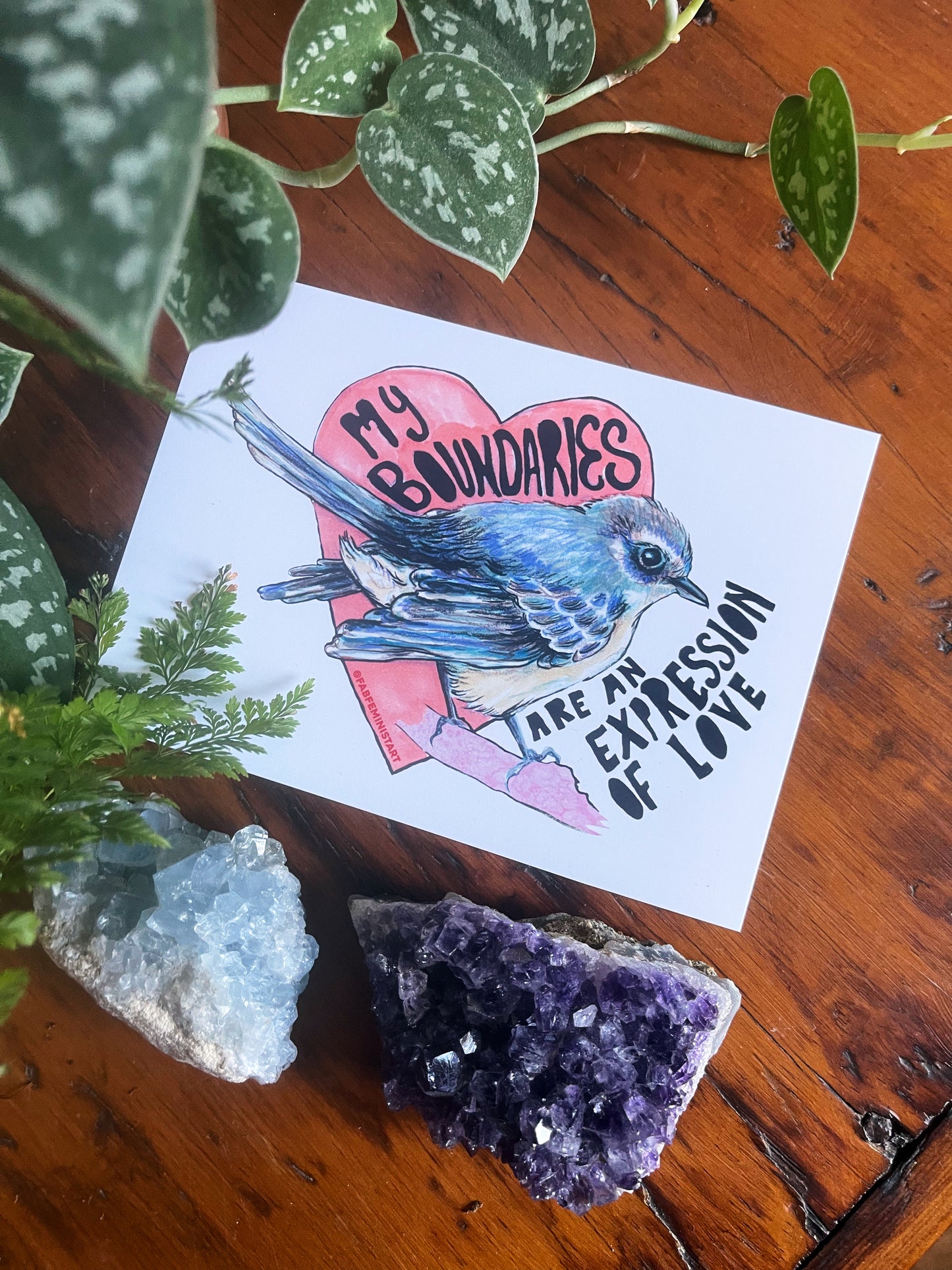 My Boundaries Are An Expression Of Love: Mental Health Print