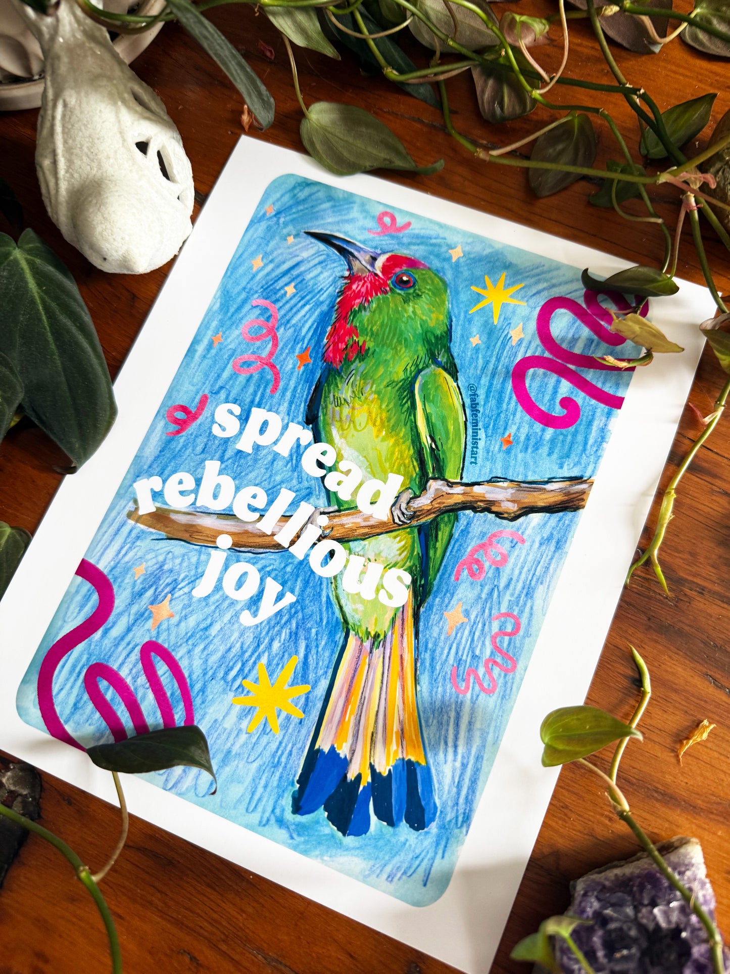 Spread Rebellious Joy: Feminist Print