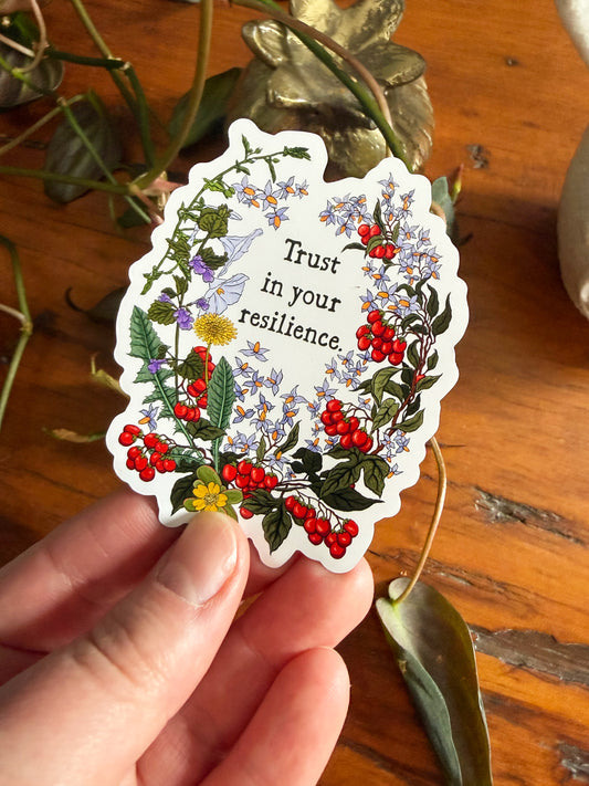 Trust In Your Resilience: Feminist Magnet