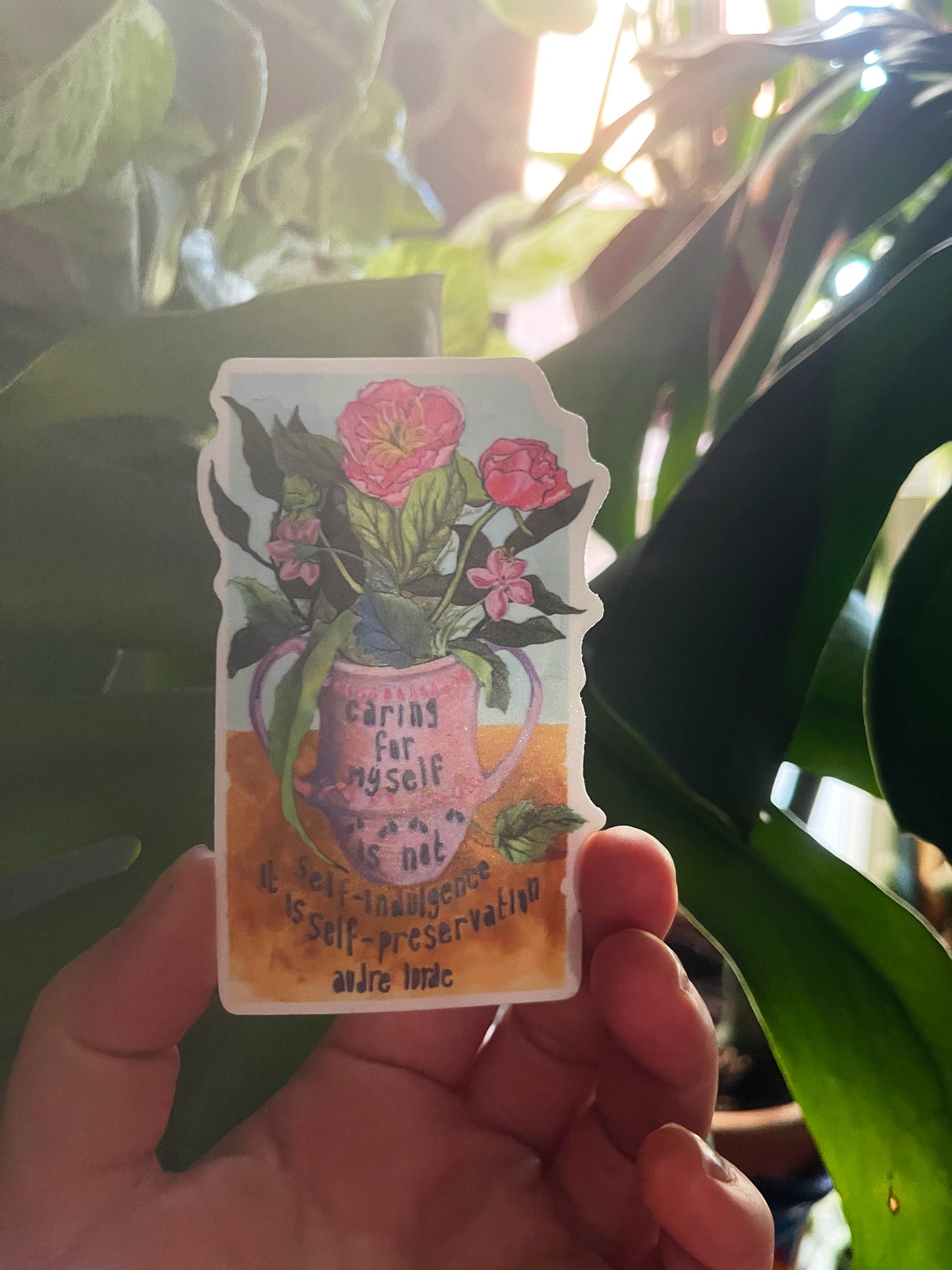 Caring For Myself Is Not Self Indulgence It Is Self Preservation, Audre Lorde: Feminist Sticker