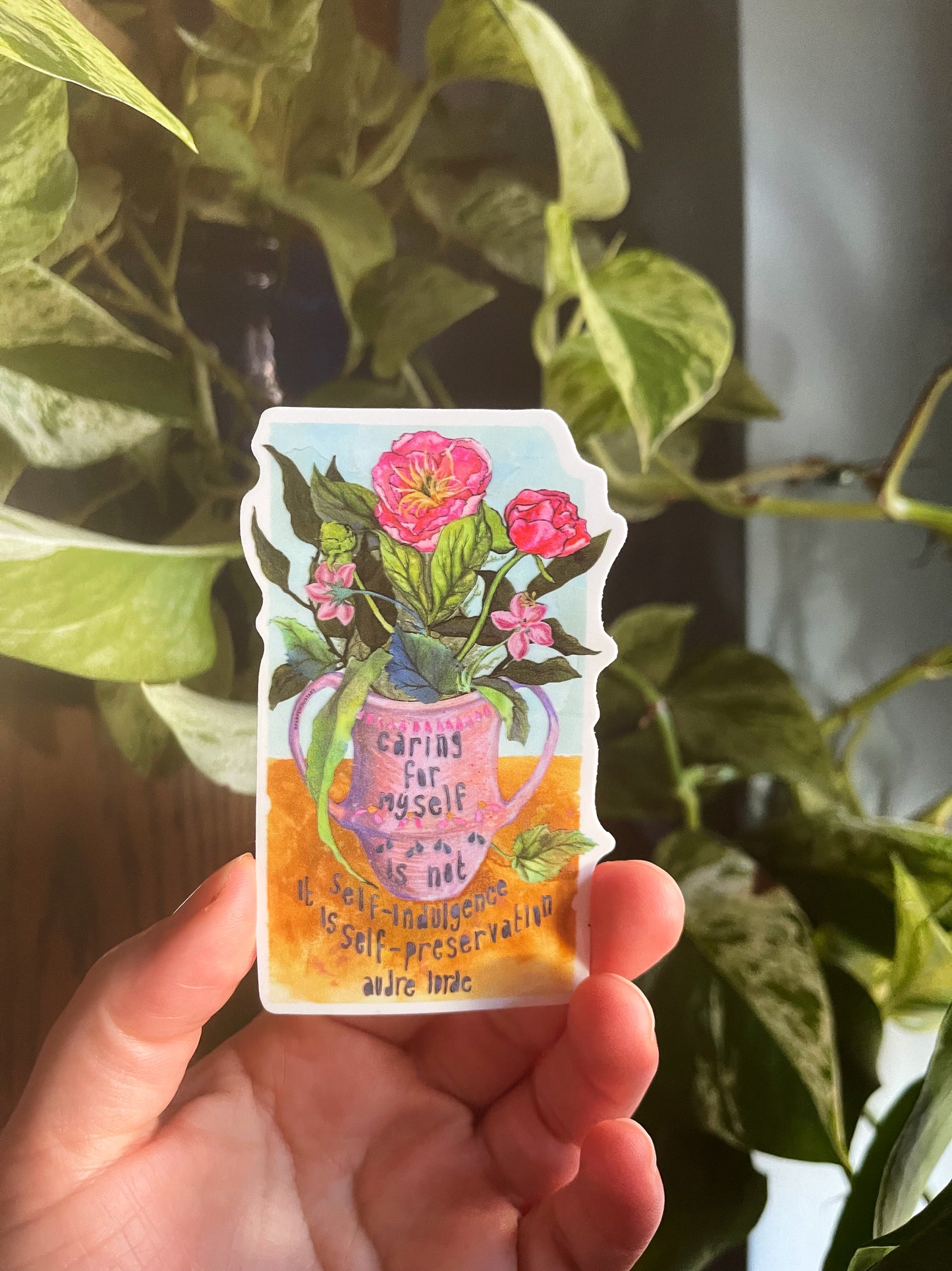 Caring For Myself Is Not Self Indulgence It Is Self Preservation, Audre Lorde: Feminist Sticker