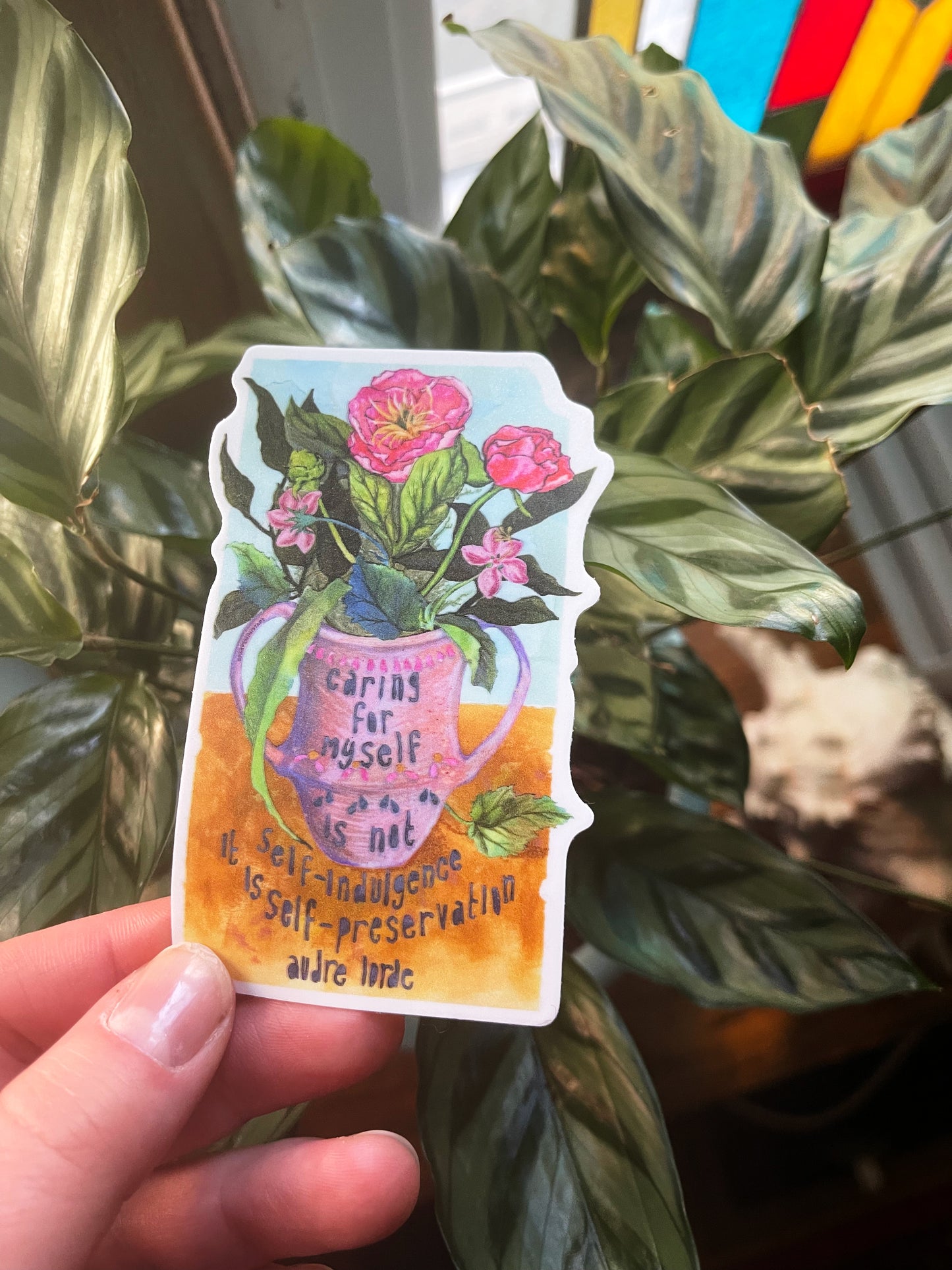 Caring For Myself Is Not Self Indulgence It Is Self Preservation, Audre Lorde: Feminist Sticker