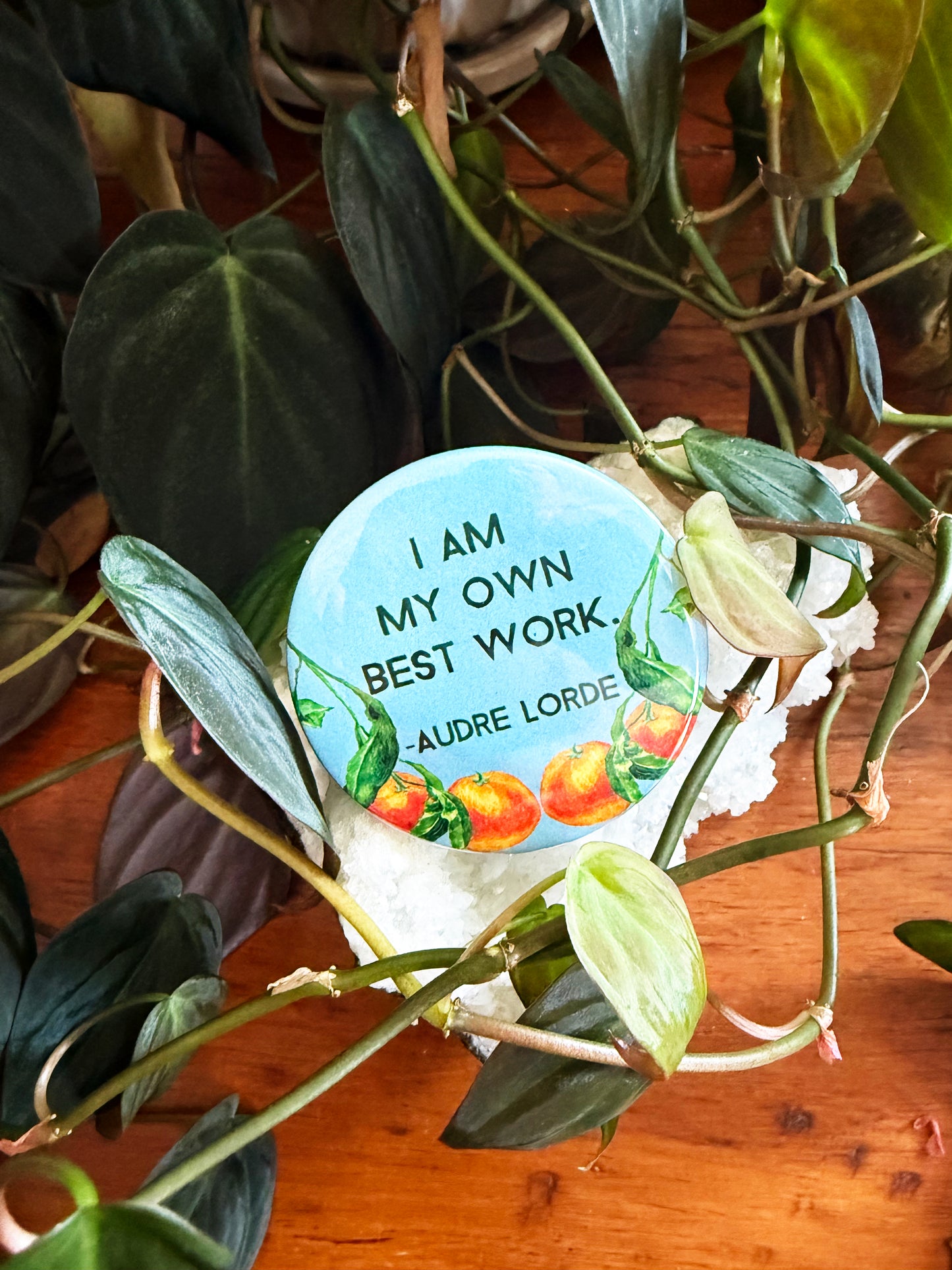 I Am My Own Best Work, Audre Lorde: Feminist Pinback Button