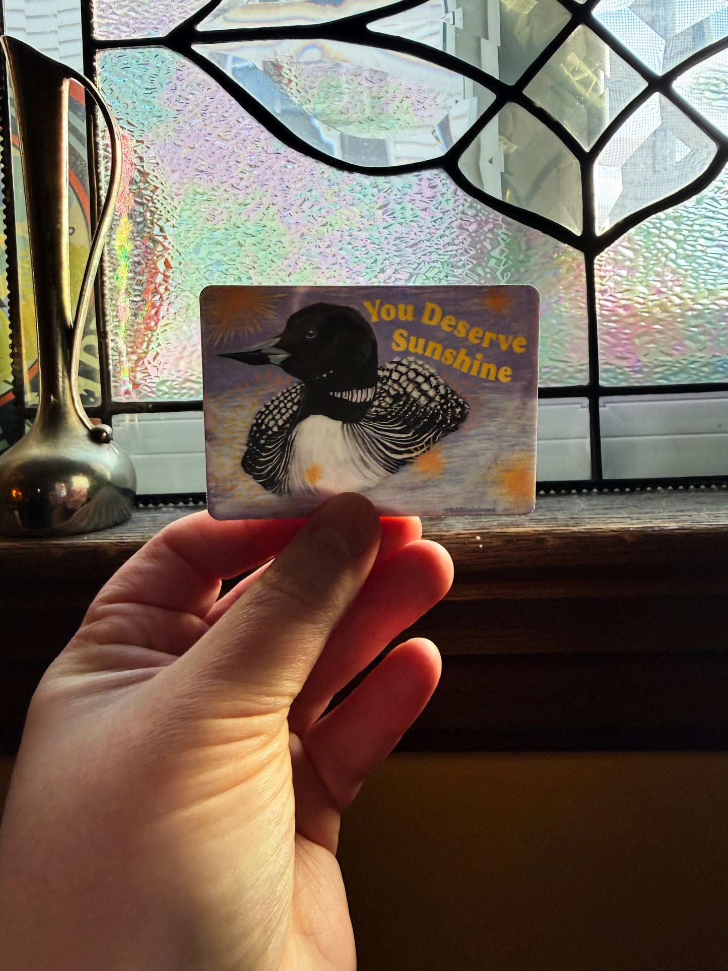 You deserve sunshine: feminist sticker