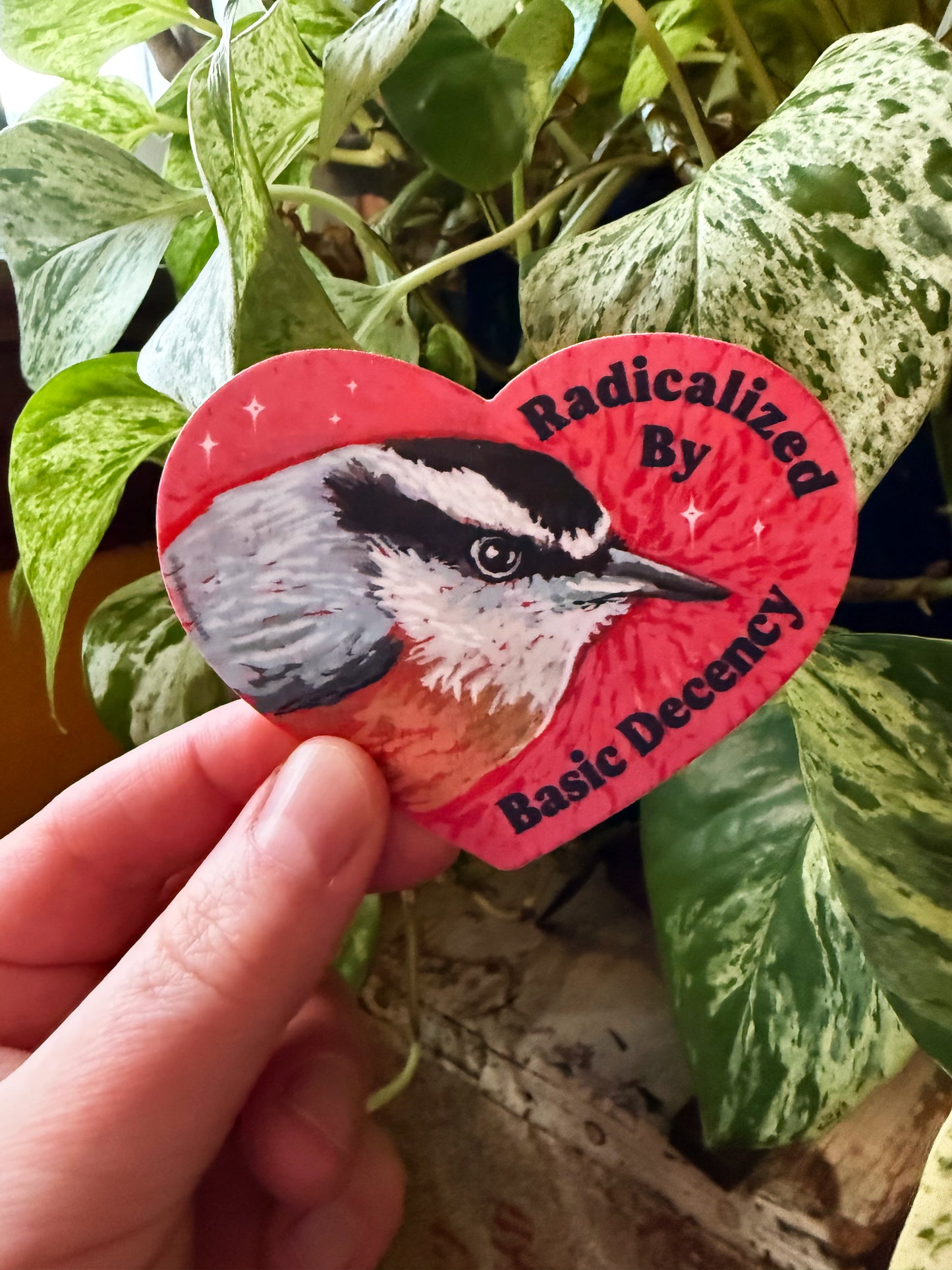 Radicalized By Basic Decency: feminist sticker