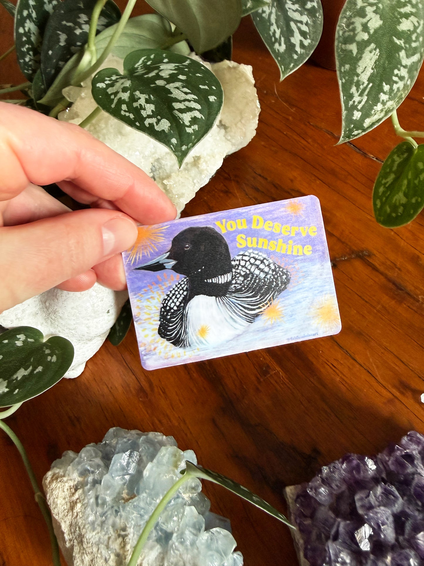 You deserve sunshine: feminist sticker