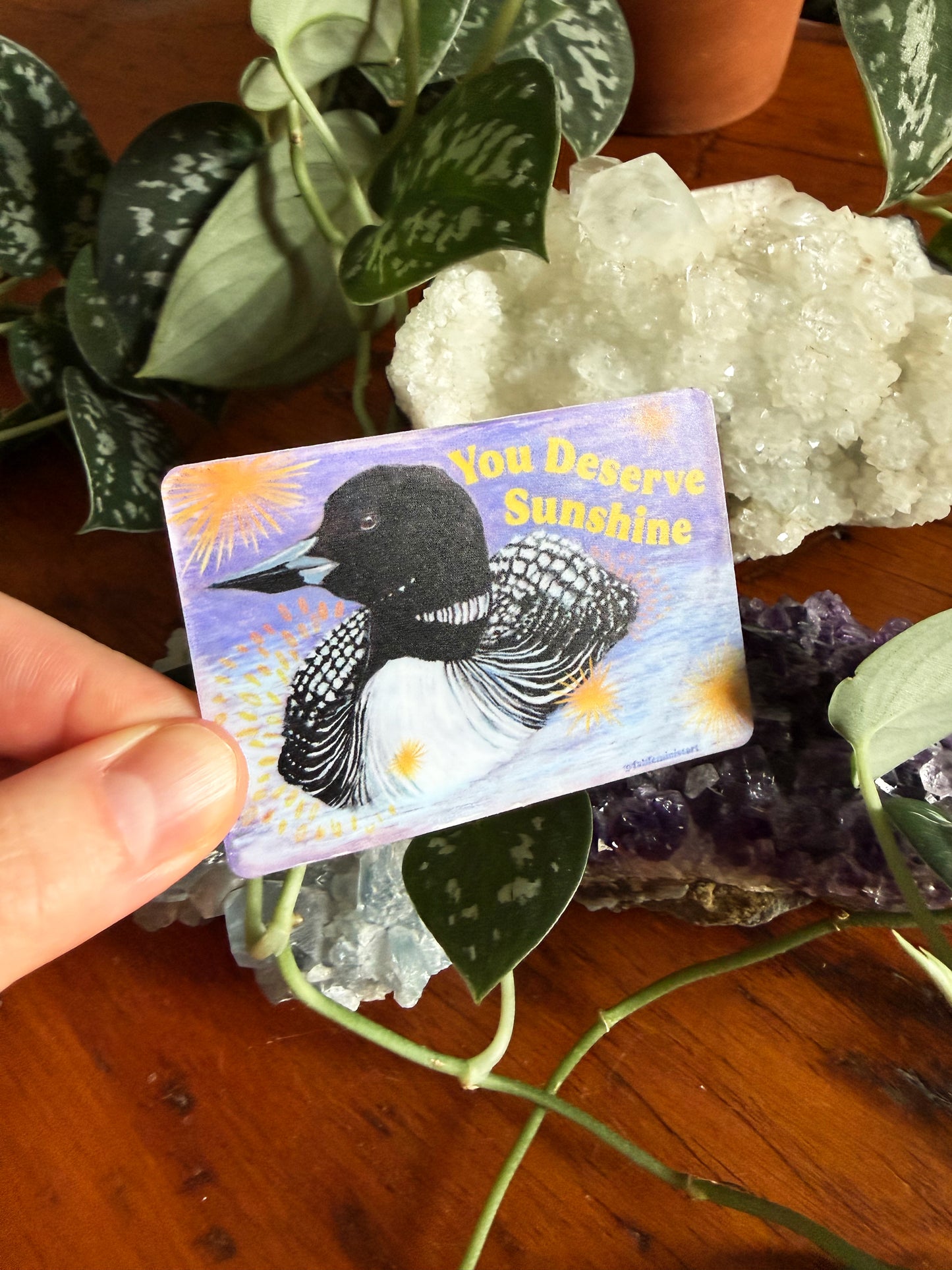 You deserve sunshine: feminist sticker