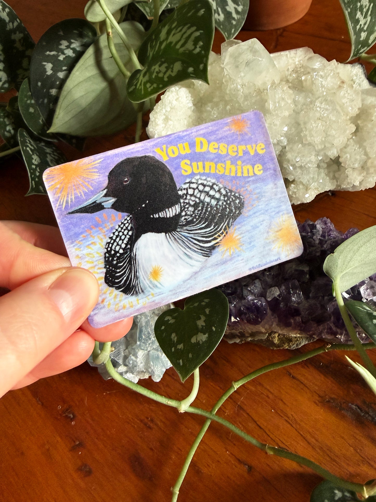 You deserve sunshine: feminist sticker