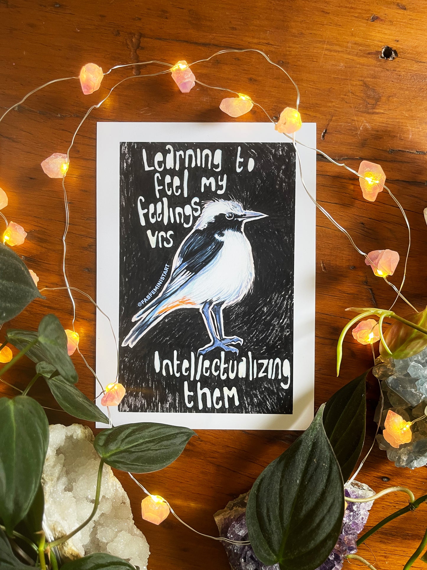 Learning To Feel My Feelings Vrs Intellectualizing Them: Mental Health Print