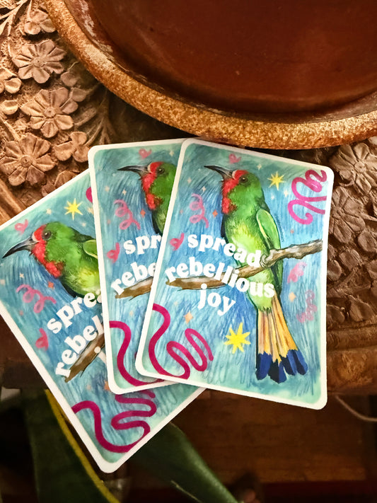 Spread Rebellious Joy: Feminist Sticker