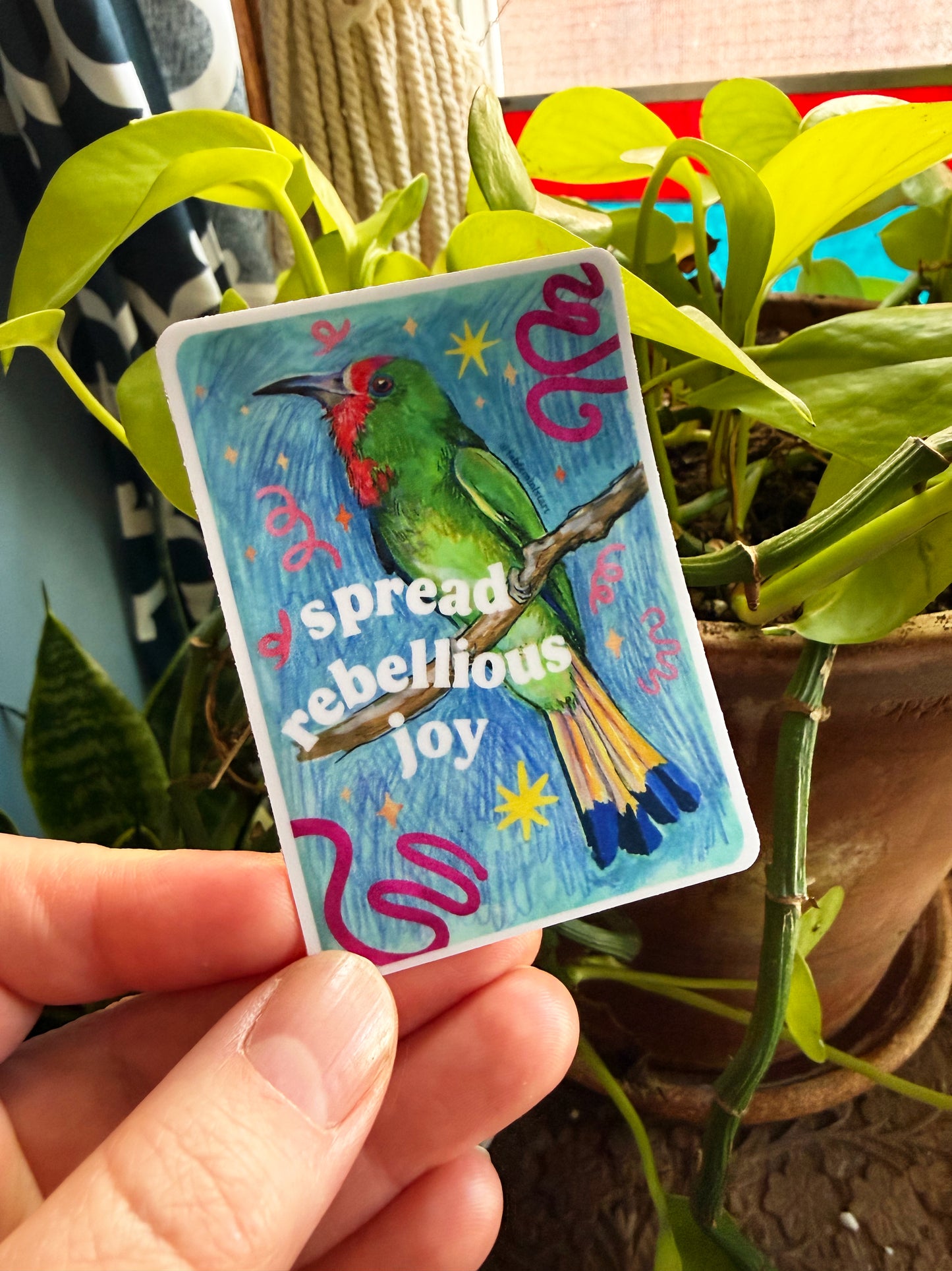 Spread Rebellious Joy: Feminist Sticker