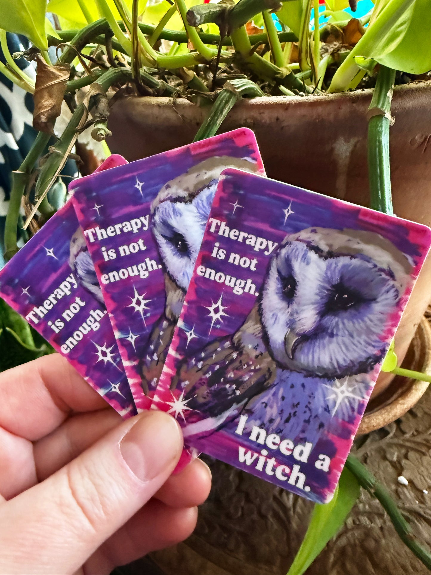 Therapy Is Not Enough I Need A Witch: Mental Health Sticker