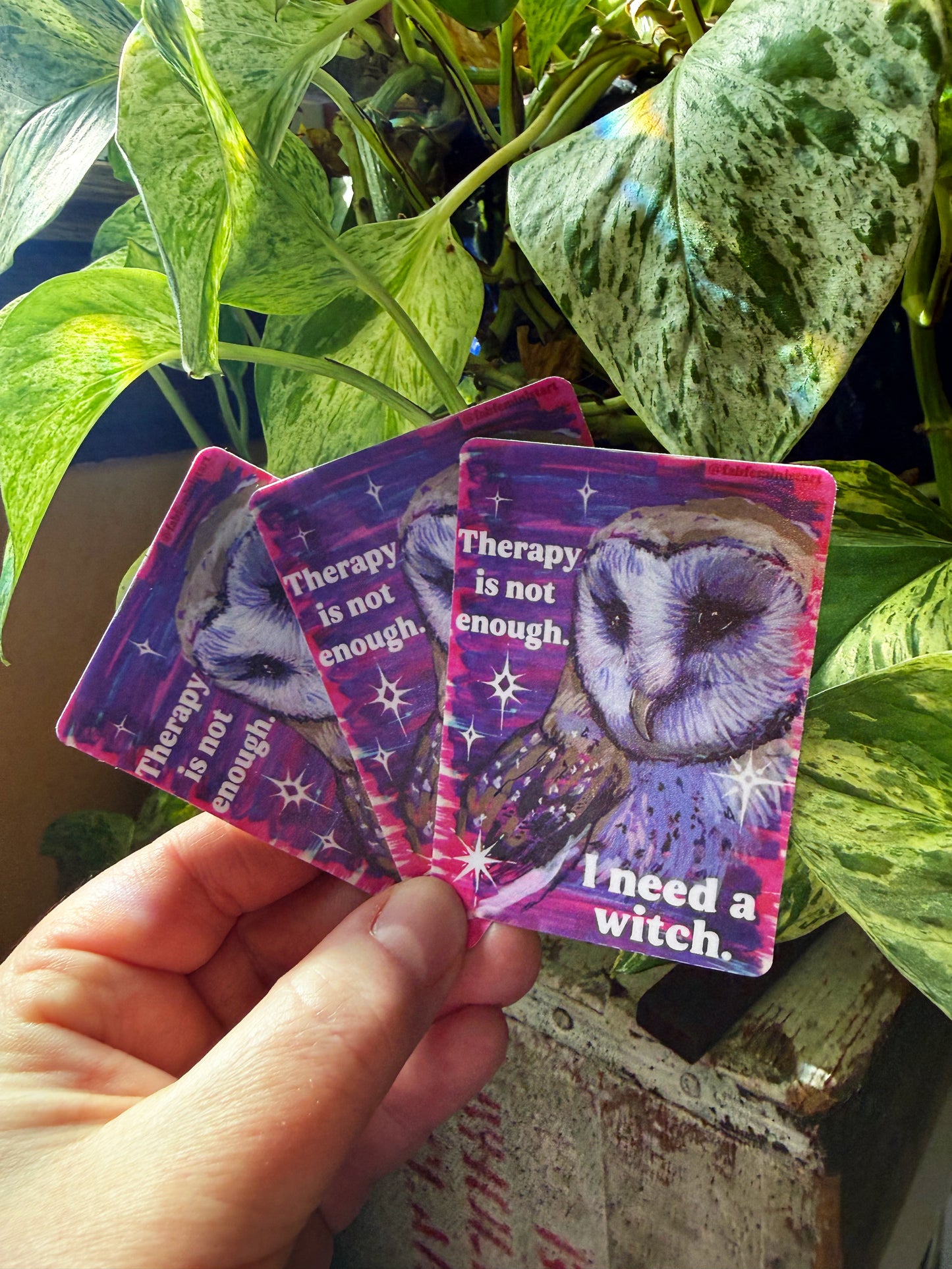 Therapy Is Not Enough I Need A Witch: Mental Health Sticker