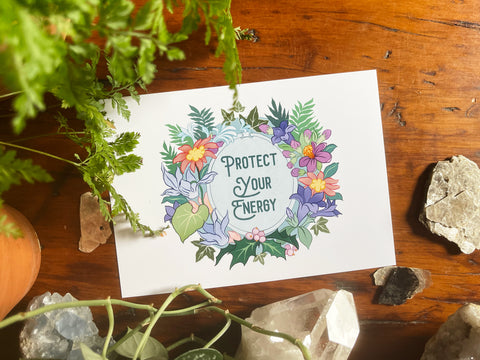 Protect Your Energy: Self Care Print