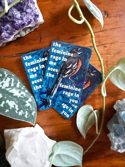 The feminine rage in me sees the feminine rage in you: feminist magnet