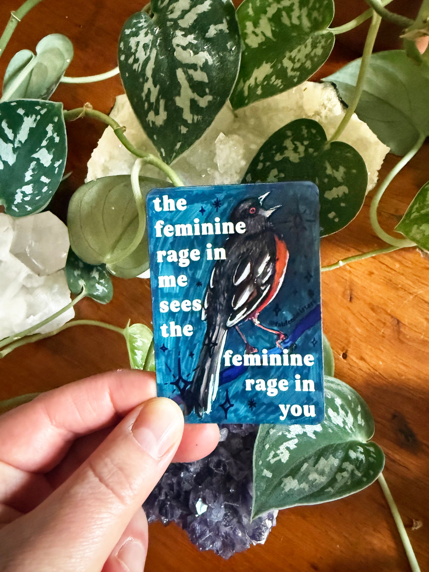The feminine rage in me sees the feminine rage in you: feminist magnet