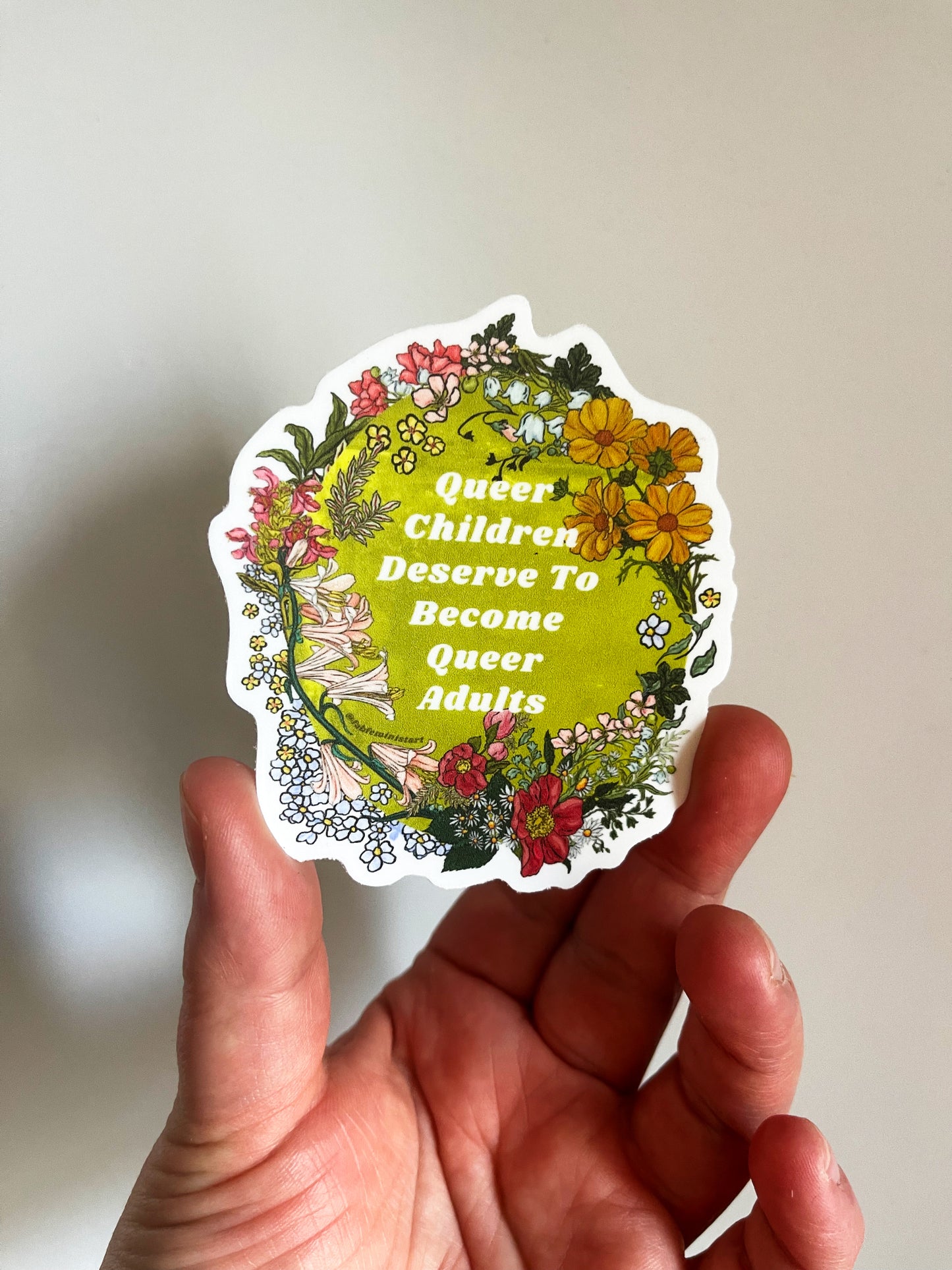 Queer Children Deserve To Become Queer Adults: lgbt stickers