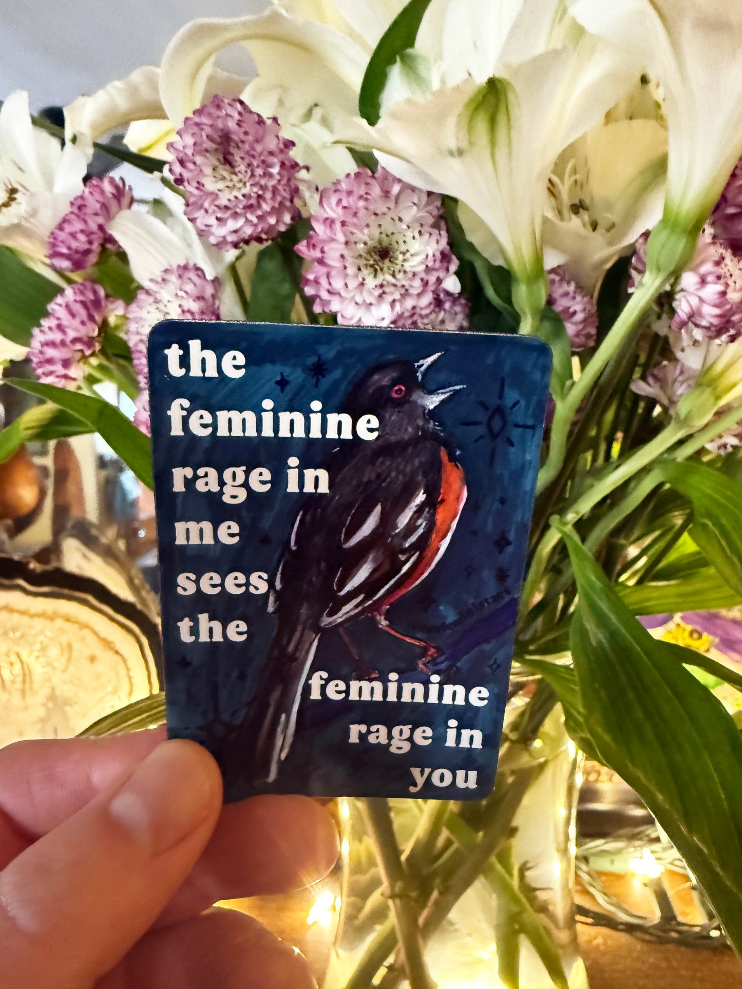 The feminine rage in me sees the feminine rage in you: feminist magnet