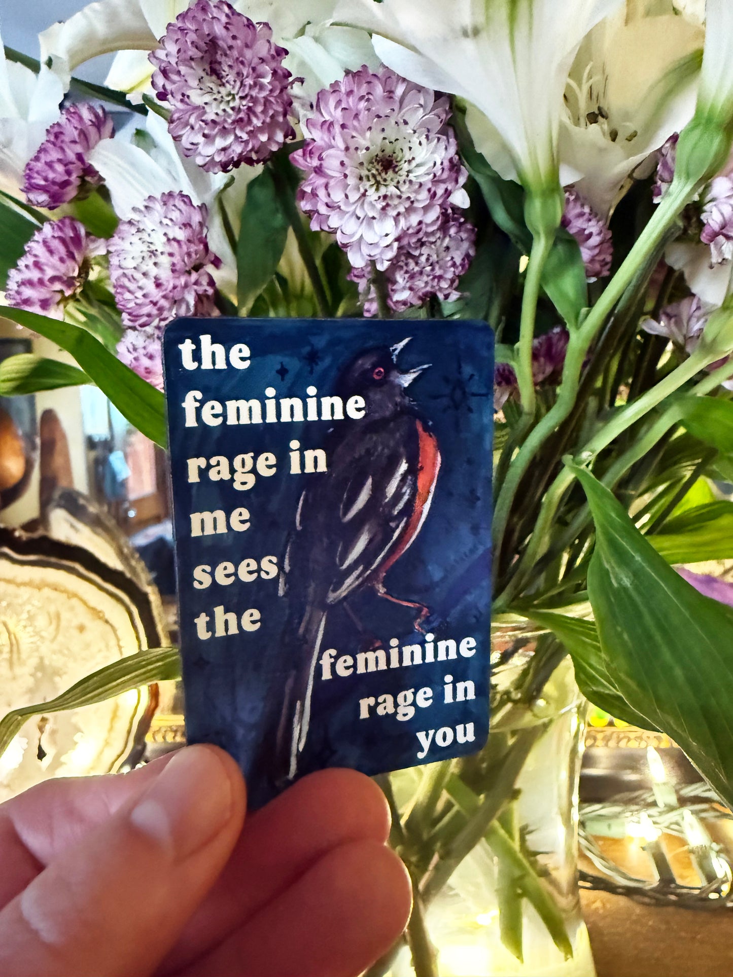 The feminine rage in me sees the feminine rage in you: feminist magnet