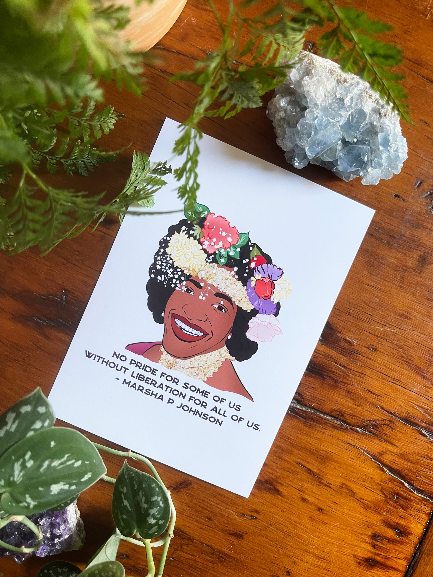 No Pride For Some Of Us Without Liberation For All Of Us, Marsha P Johnson: Queer Pride Print