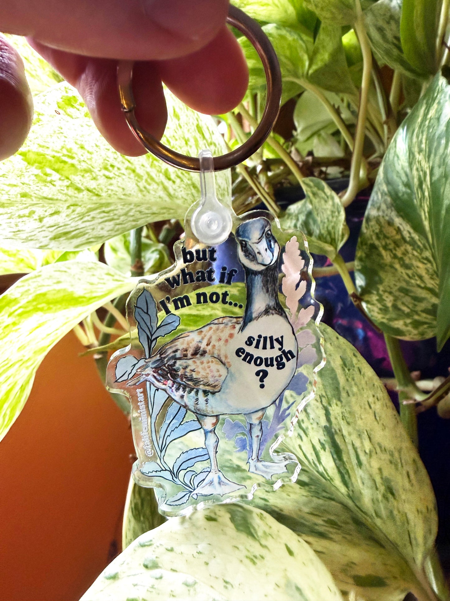 But What If I'm Not Silly Enough: Feminist Keychain