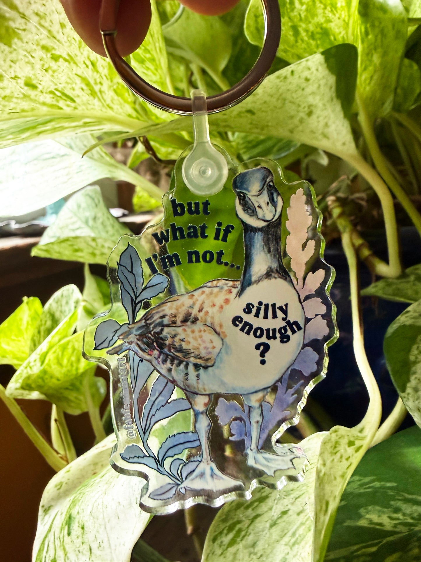 But What If I'm Not Silly Enough: Feminist Keychain