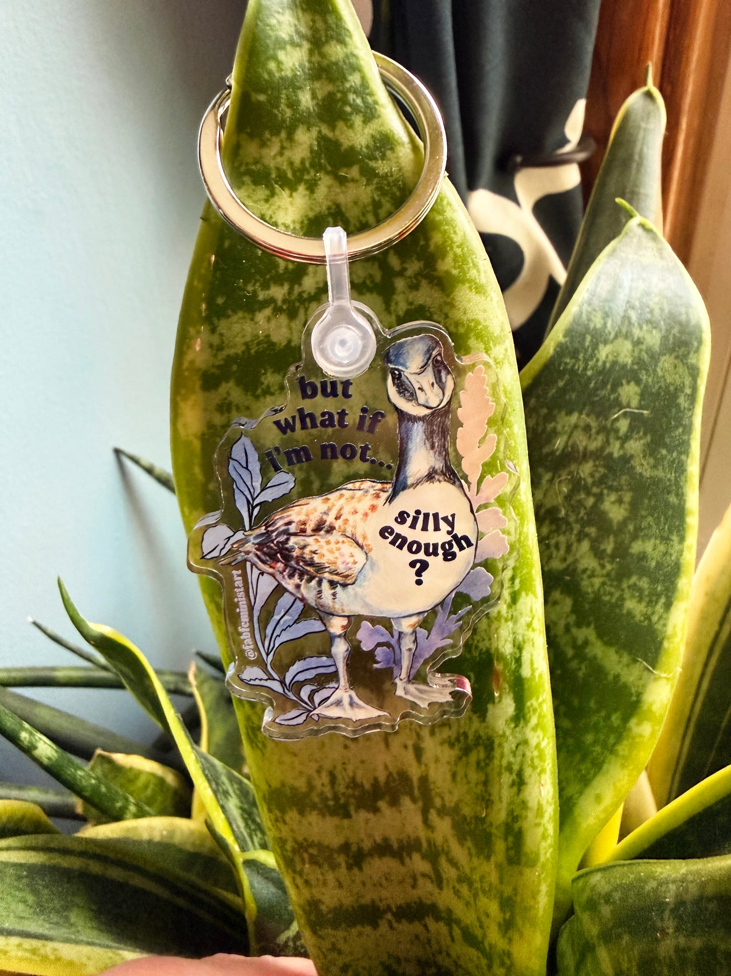 But What If I'm Not Silly Enough: Feminist Keychain