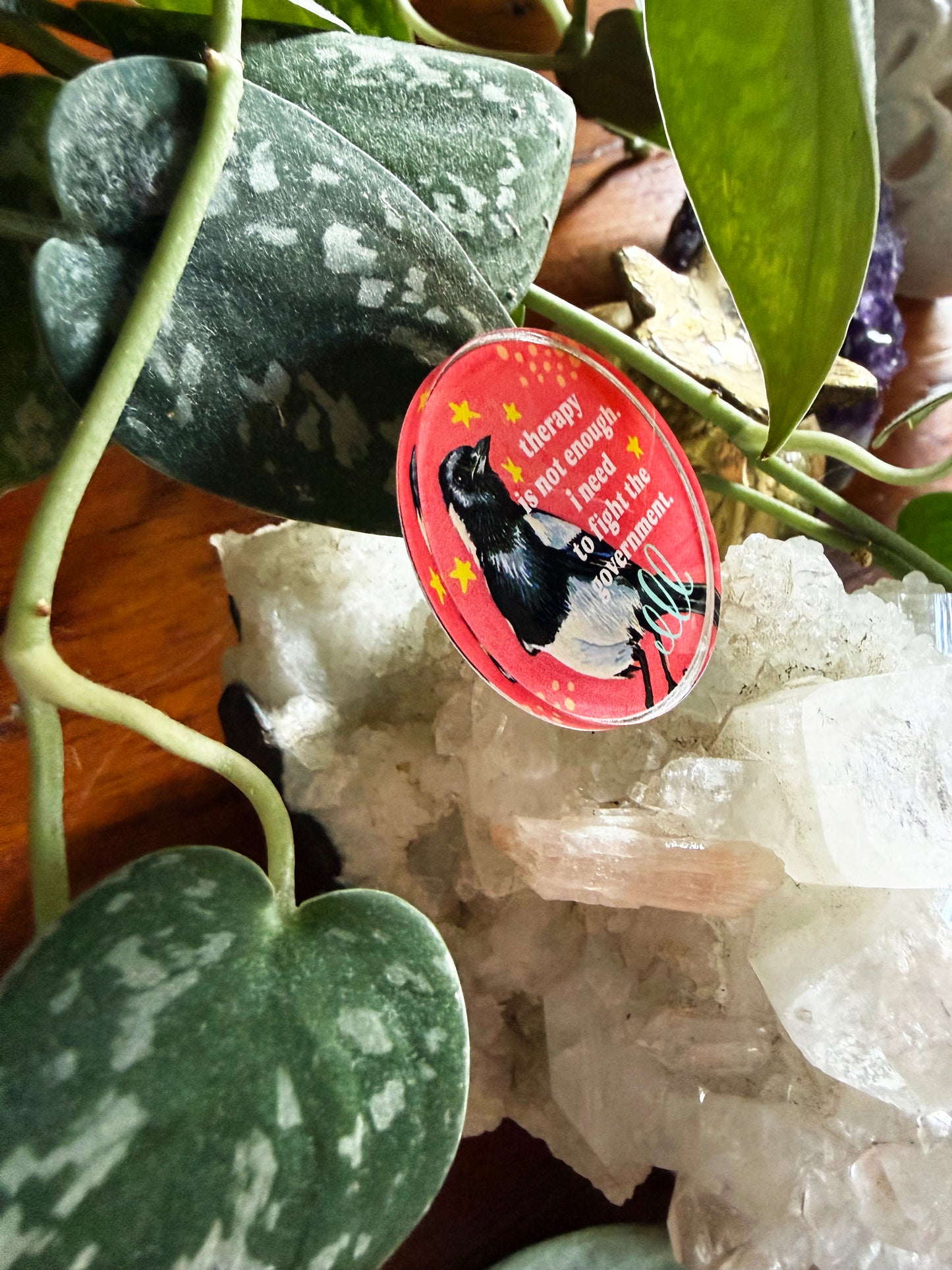 Therapy Is Not Enough I Need To Fight The Government: Lapel Pin