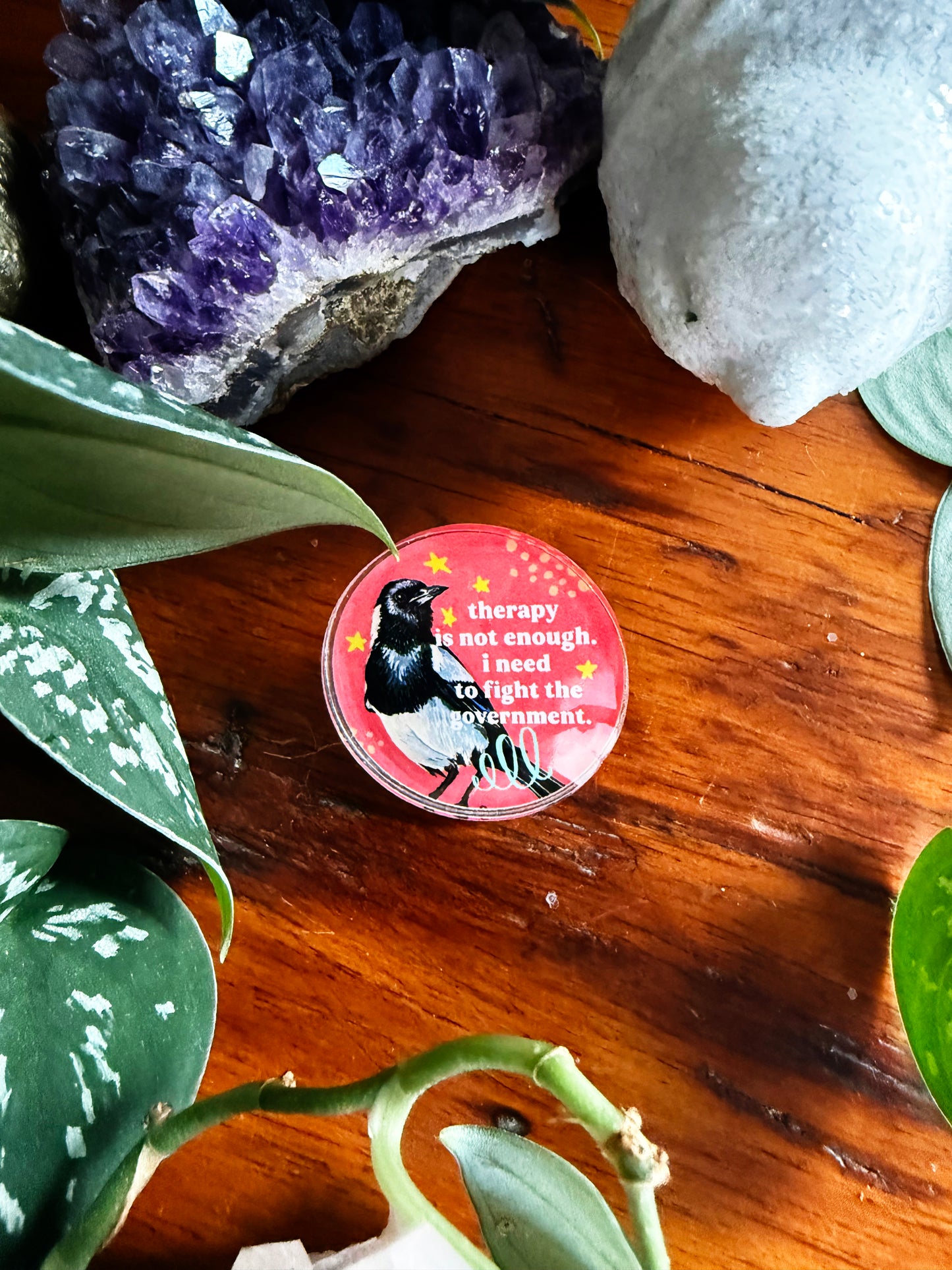 Therapy Is Not Enough I Need To Fight The Government: Lapel Pin