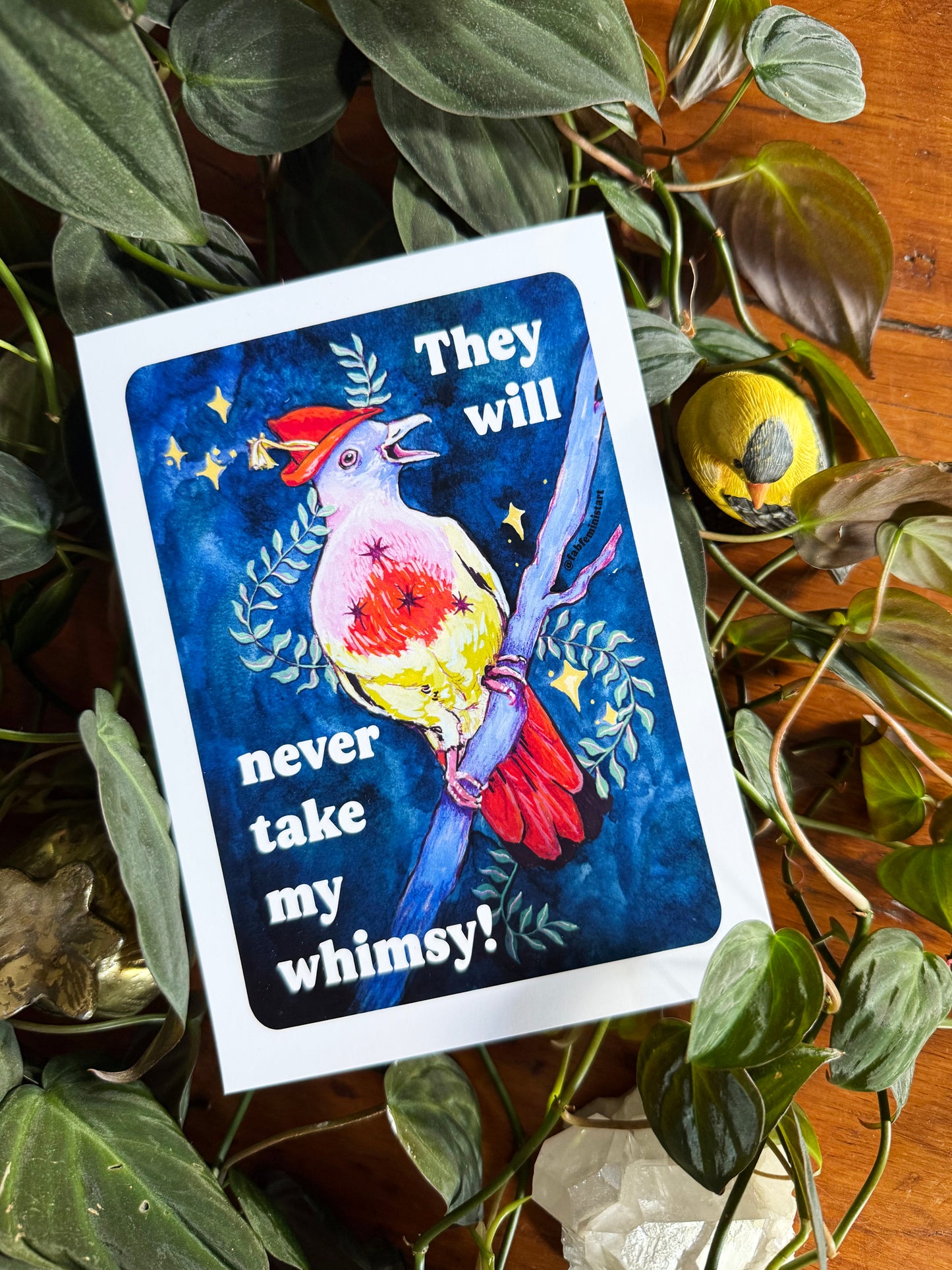 They Will Never Take My Whimsy: Feminist Art Print