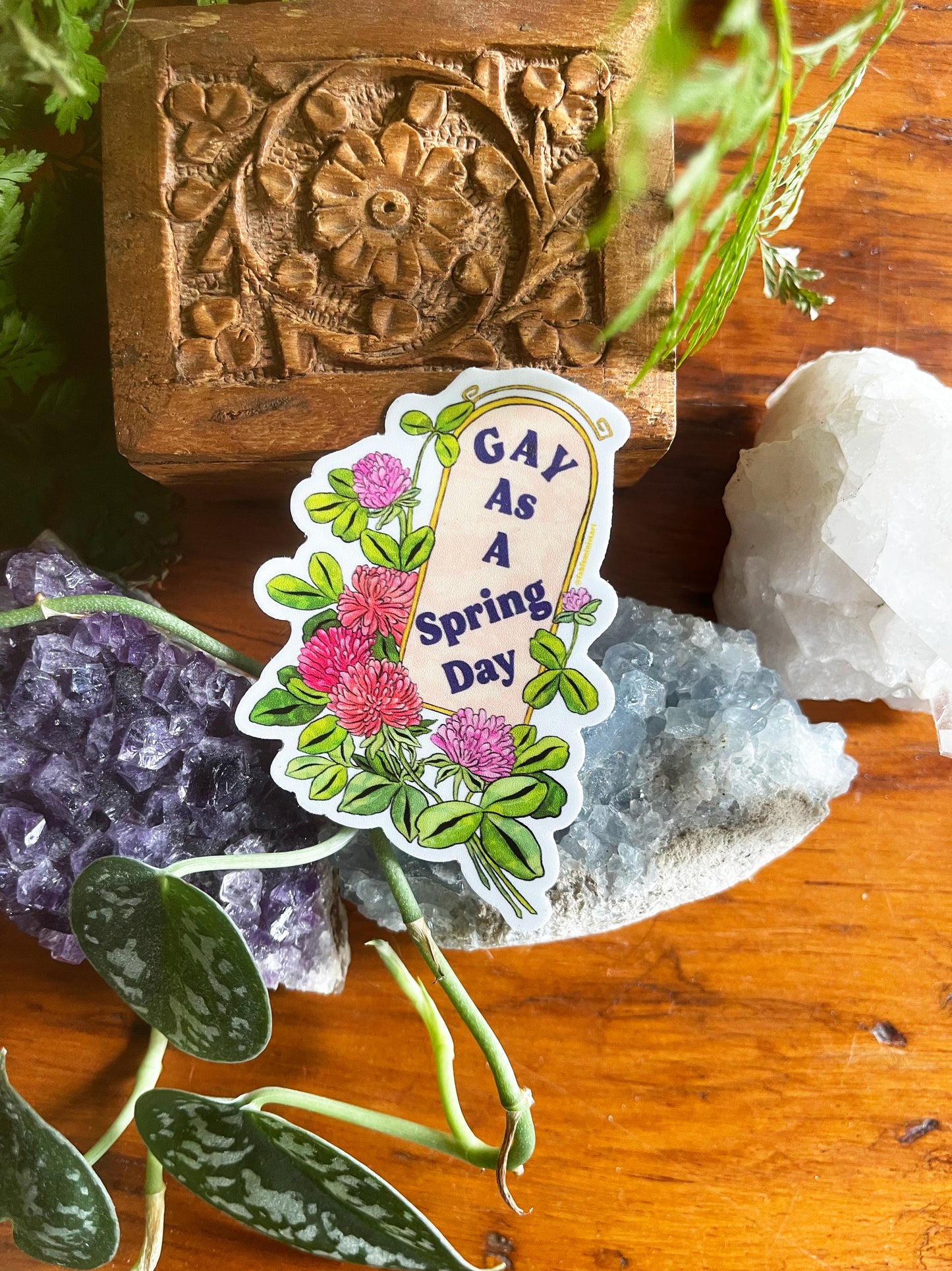 Gay As A Spring Day: LGBTQ Pride Sticker