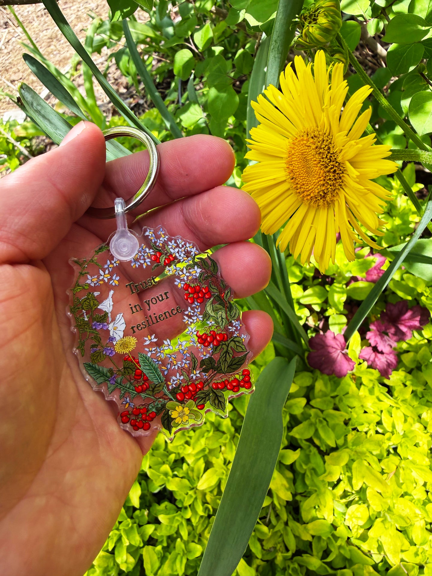 Trust in your resilience: feminist keychain