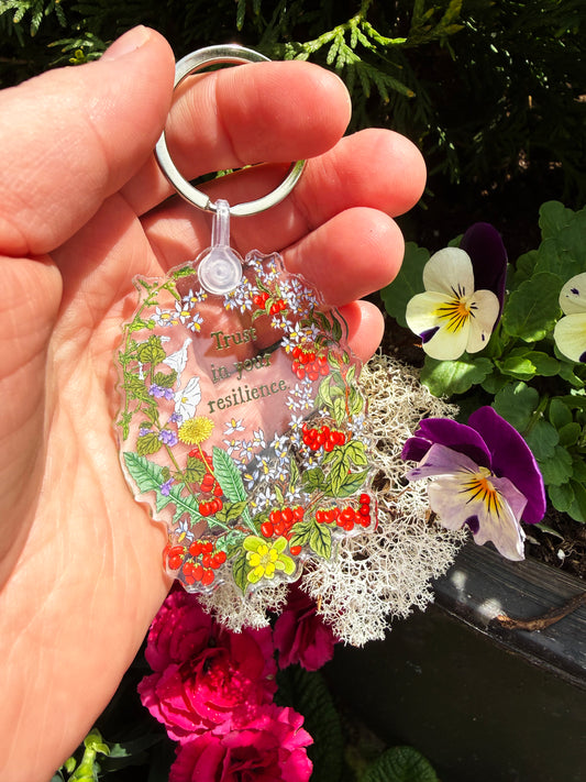 Trust in your resilience: feminist keychain
