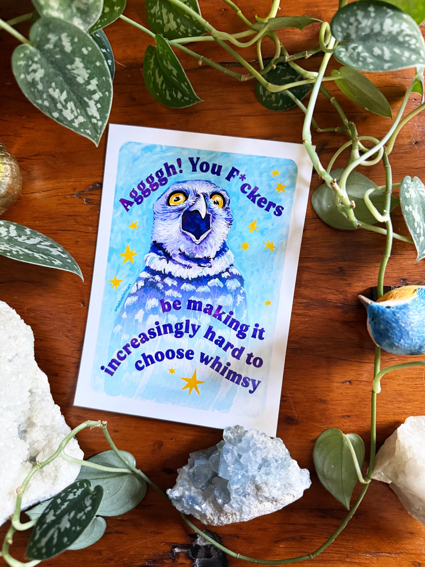 Aggggh! You F*ckers be making it increasingly hard to choose whimsy: feminist art print