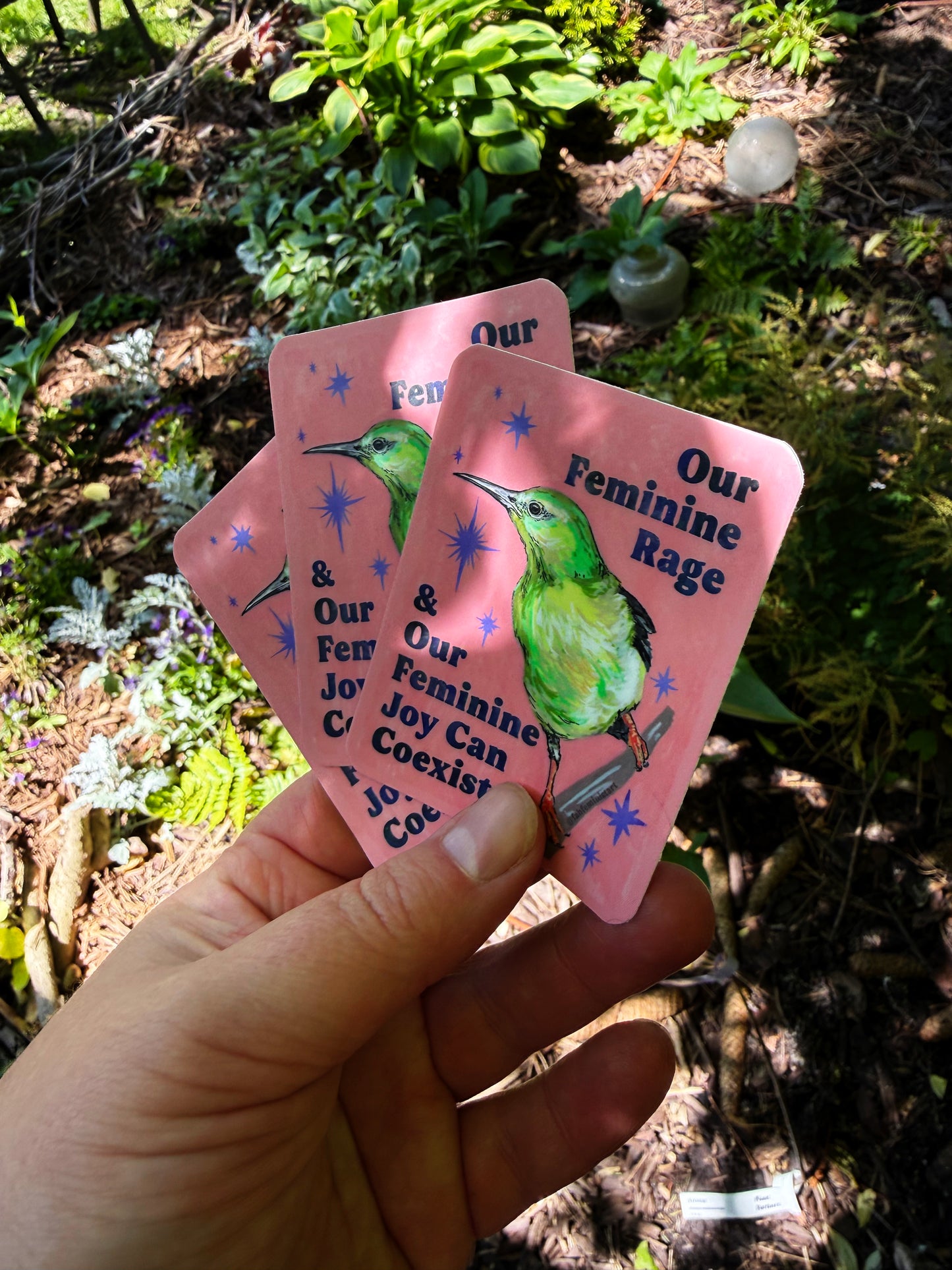 Our Feminine Rage & Joy Can Coexist: feminist sticker