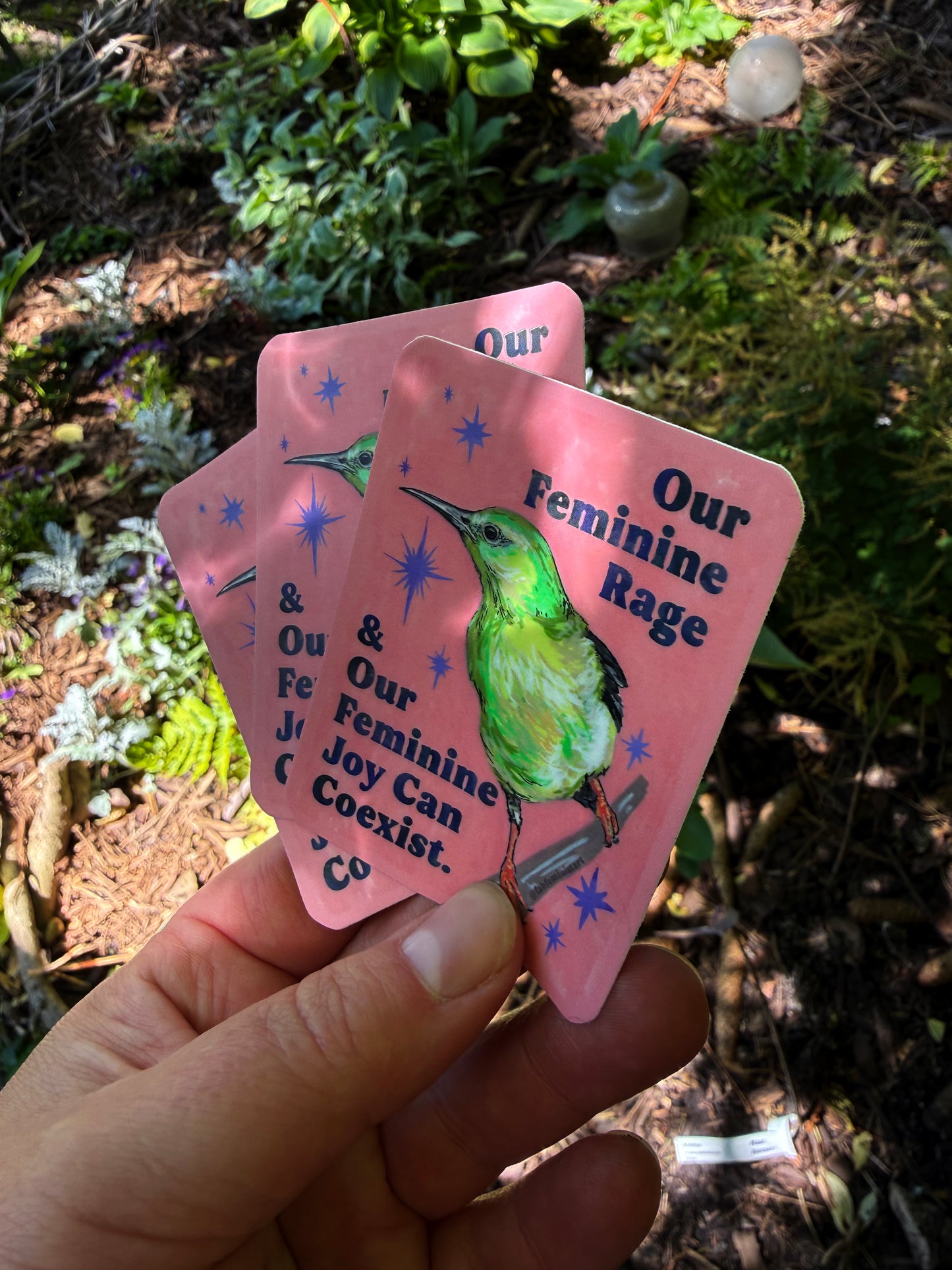 Our Feminine Rage & Joy Can Coexist: feminist sticker