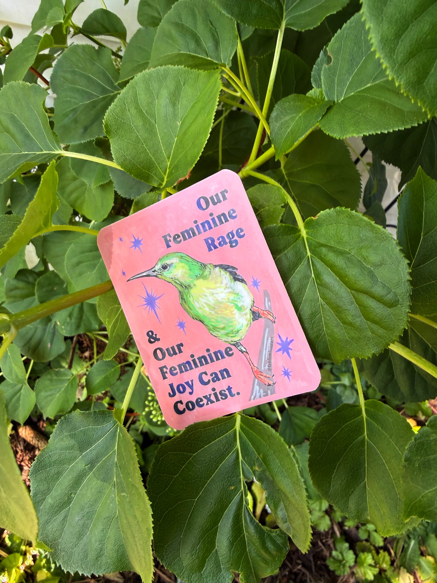 Our Feminine Rage & Joy Can Coexist: feminist sticker