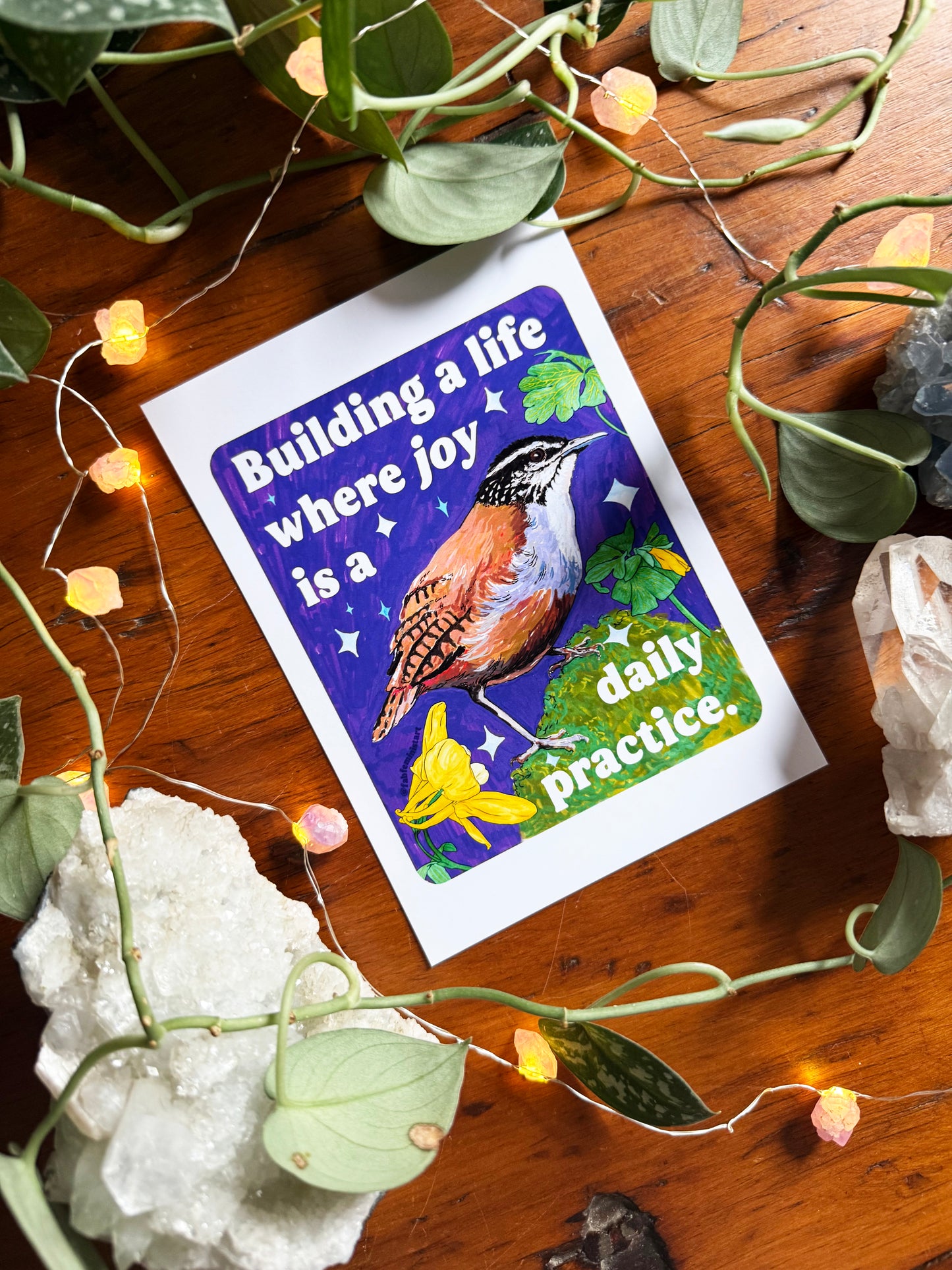Building a Life Where Joy Is a Daily Practice: Feminist Art Print